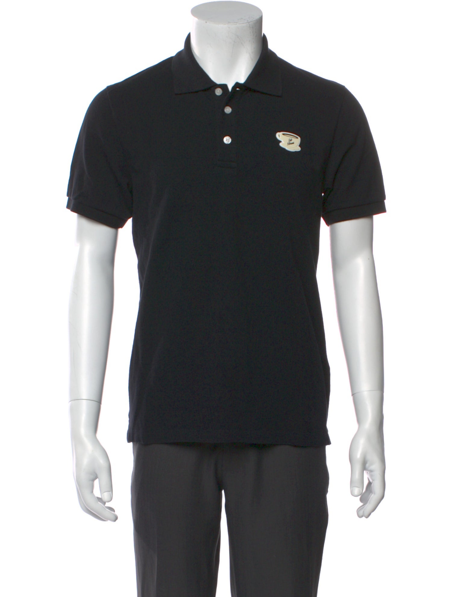 Maison Kitsuné Collar Short Sleeve Polo Shirt w/ Tags