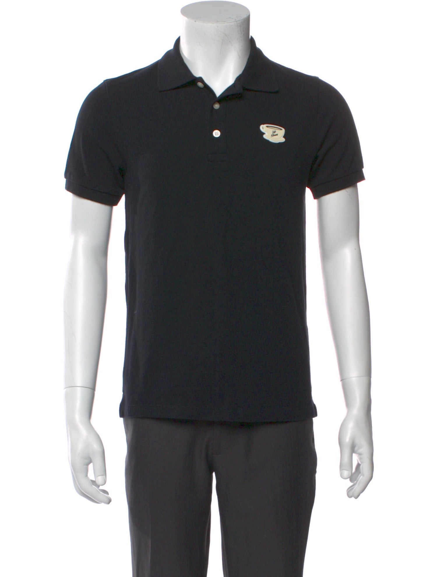 Maison Kitsuné Collar Short Sleeve Polo Shirt w/ Tags