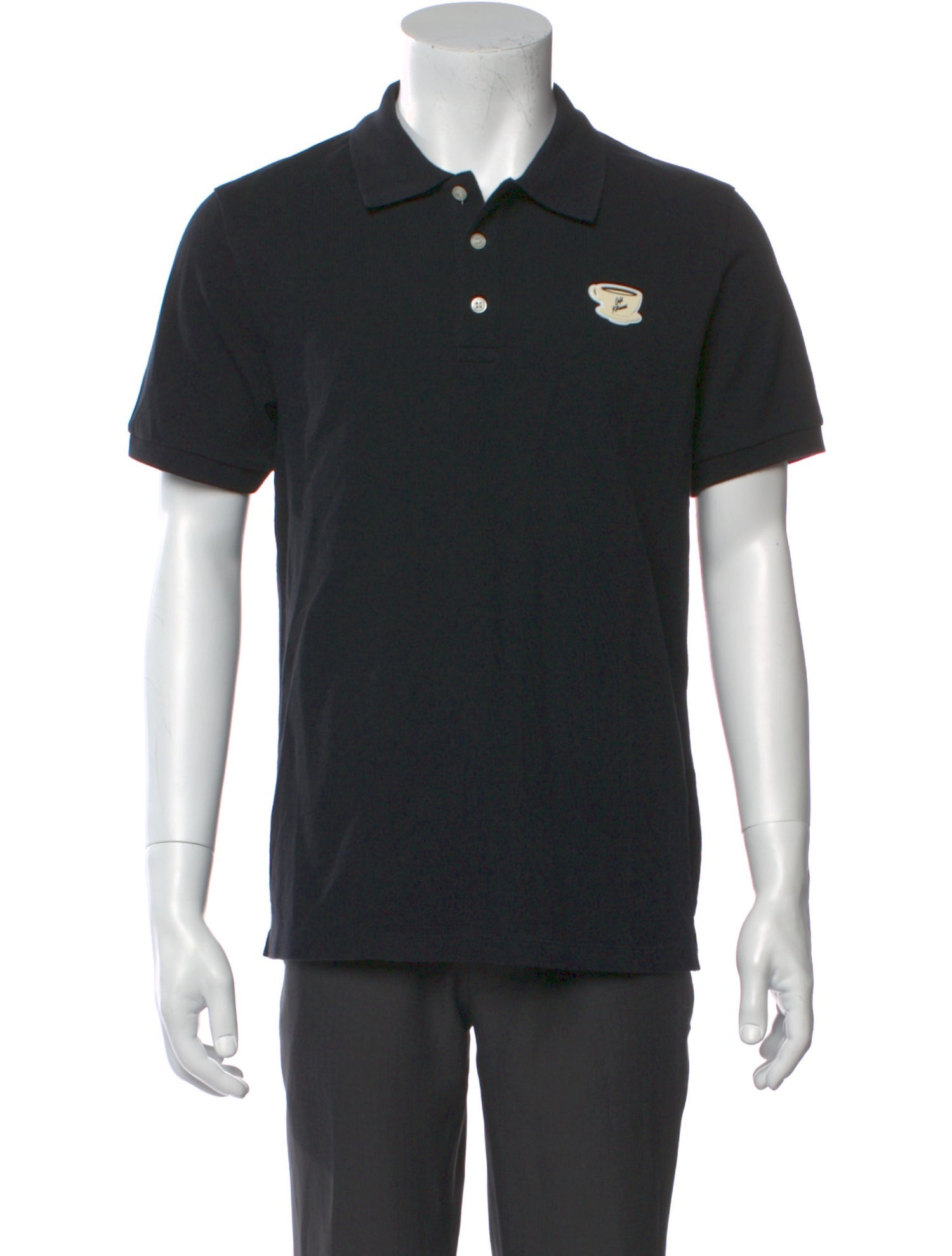 Maison Kitsuné Collar Short Sleeve Polo Shirt w/ Tags