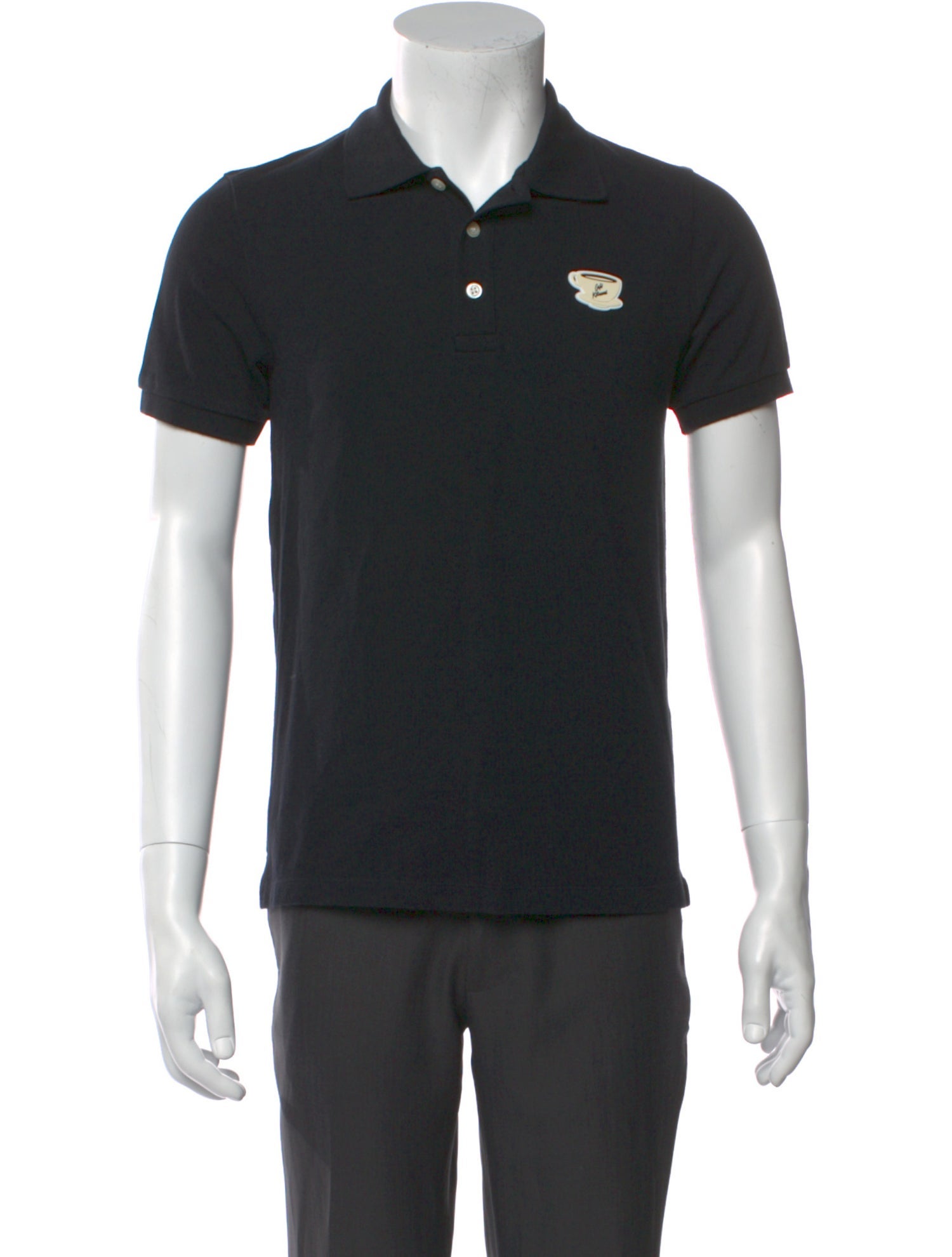 Maison Kitsuné Collar Short Sleeve Polo Shirt w/ Tags