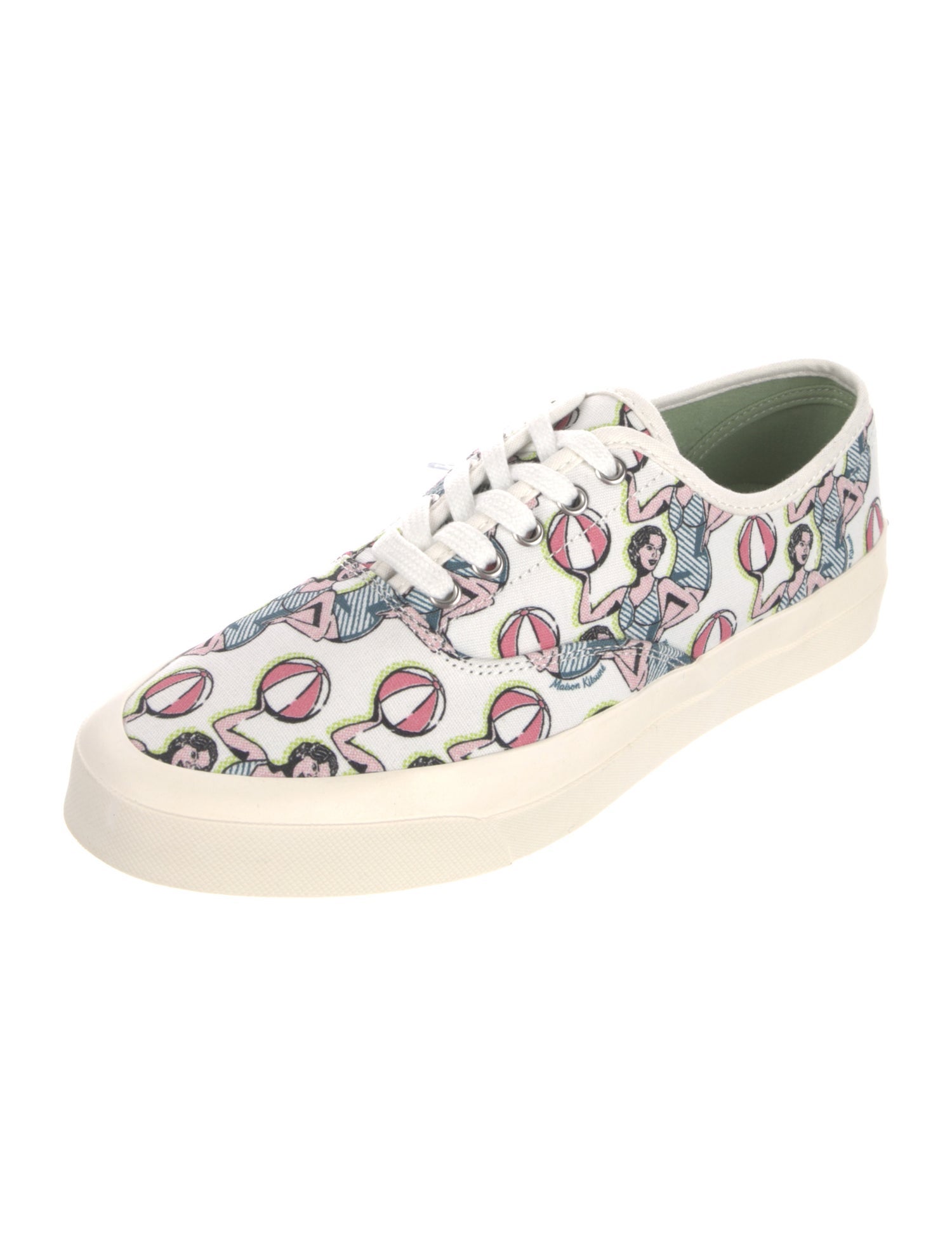 Maison Kitsuné Canvas Printed Sneakers