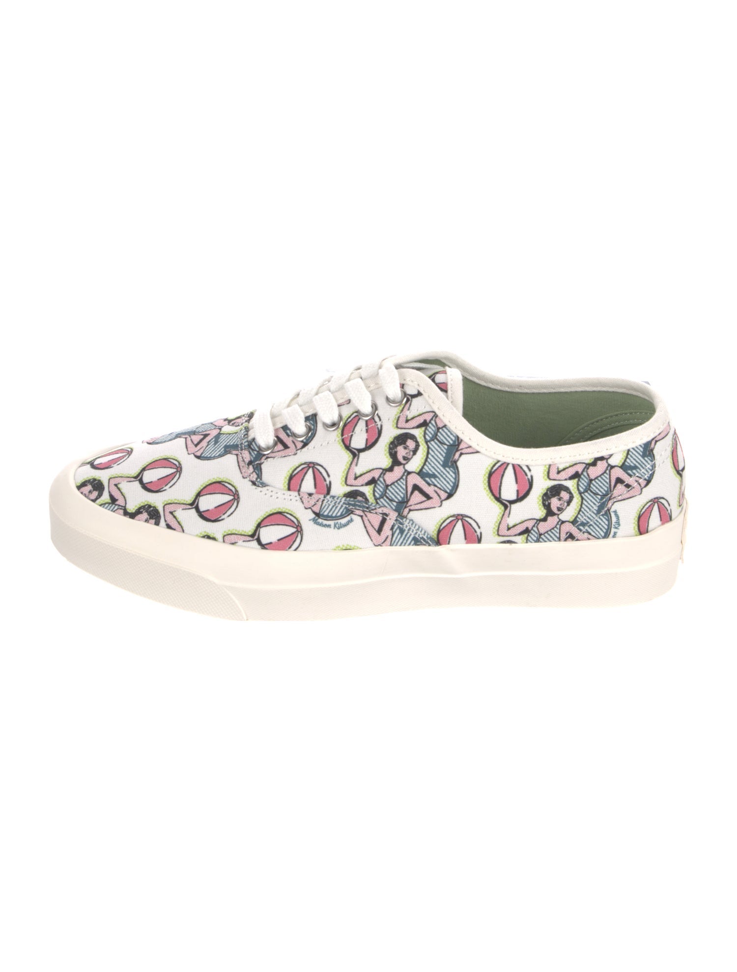 Maison Kitsuné Canvas Printed Sneakers