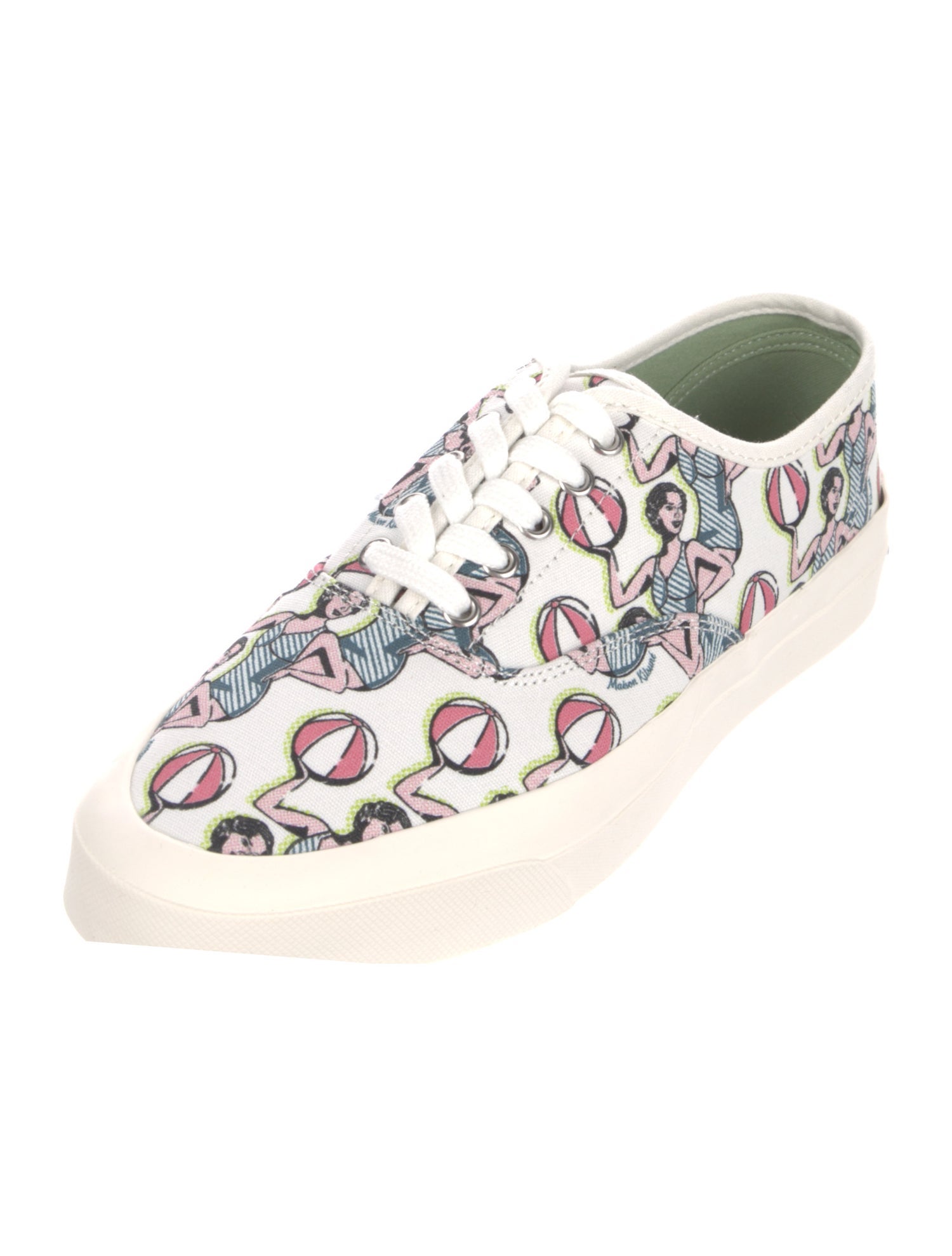 Maison Kitsuné Canvas Printed Sneakers