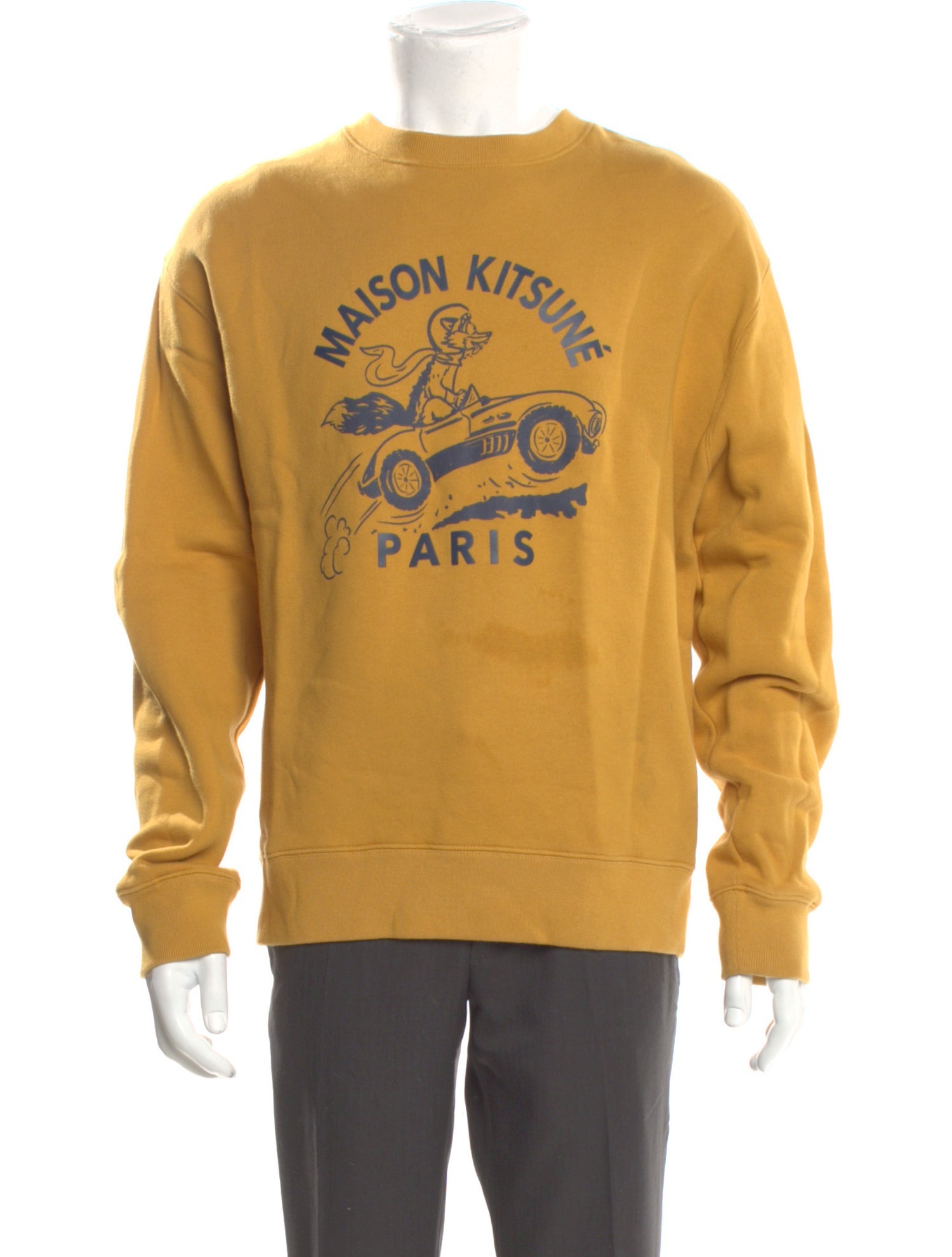 Maison Kitsuné Graphic Print Crew Neck Sweatshirt