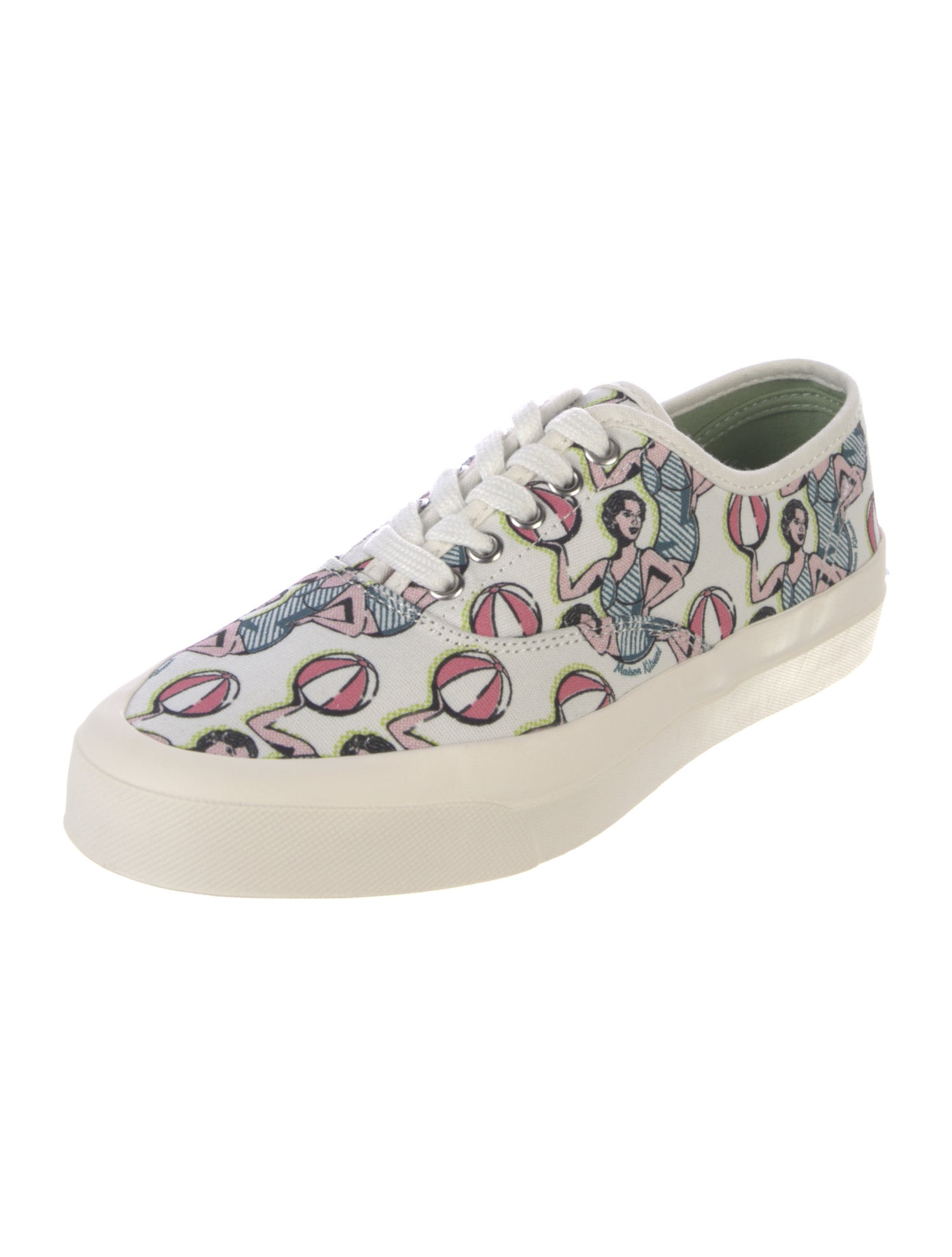 Maison Kitsuné Canvas Printed Sneakers