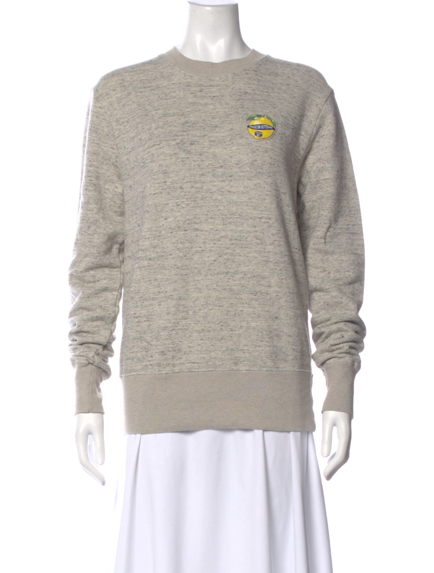 Maison Kitsuné Crew Neck Long Sleeve Sweatshirt w/ Tags