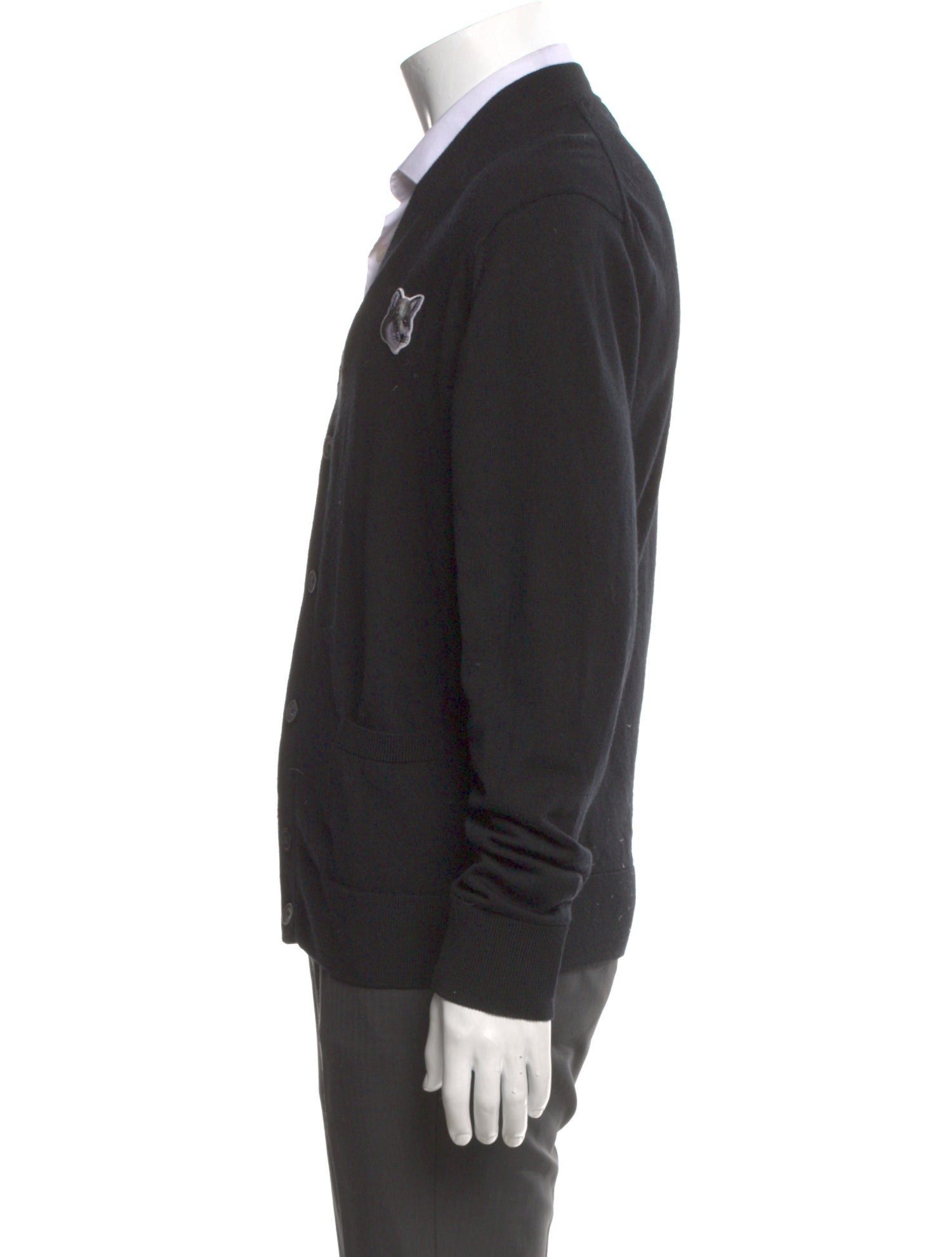 Maison Kitsuné Virgin Wool V-Neck Cardigan