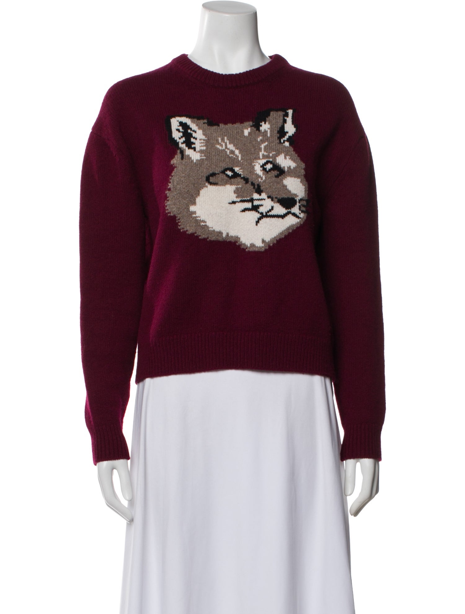 Maison Kitsuné Wool Printed Sweater