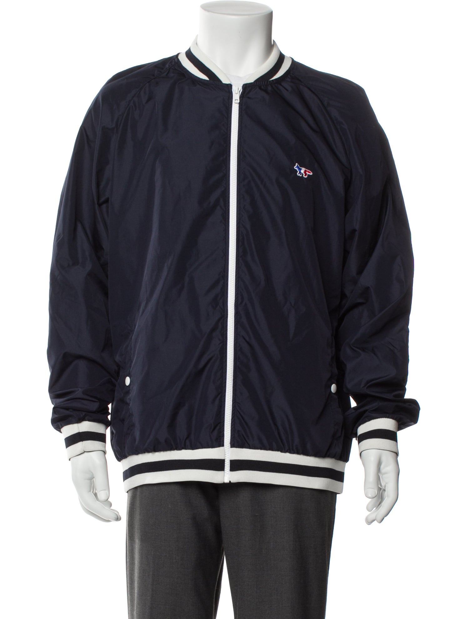 Maison Kitsuné Striped Windbreaker