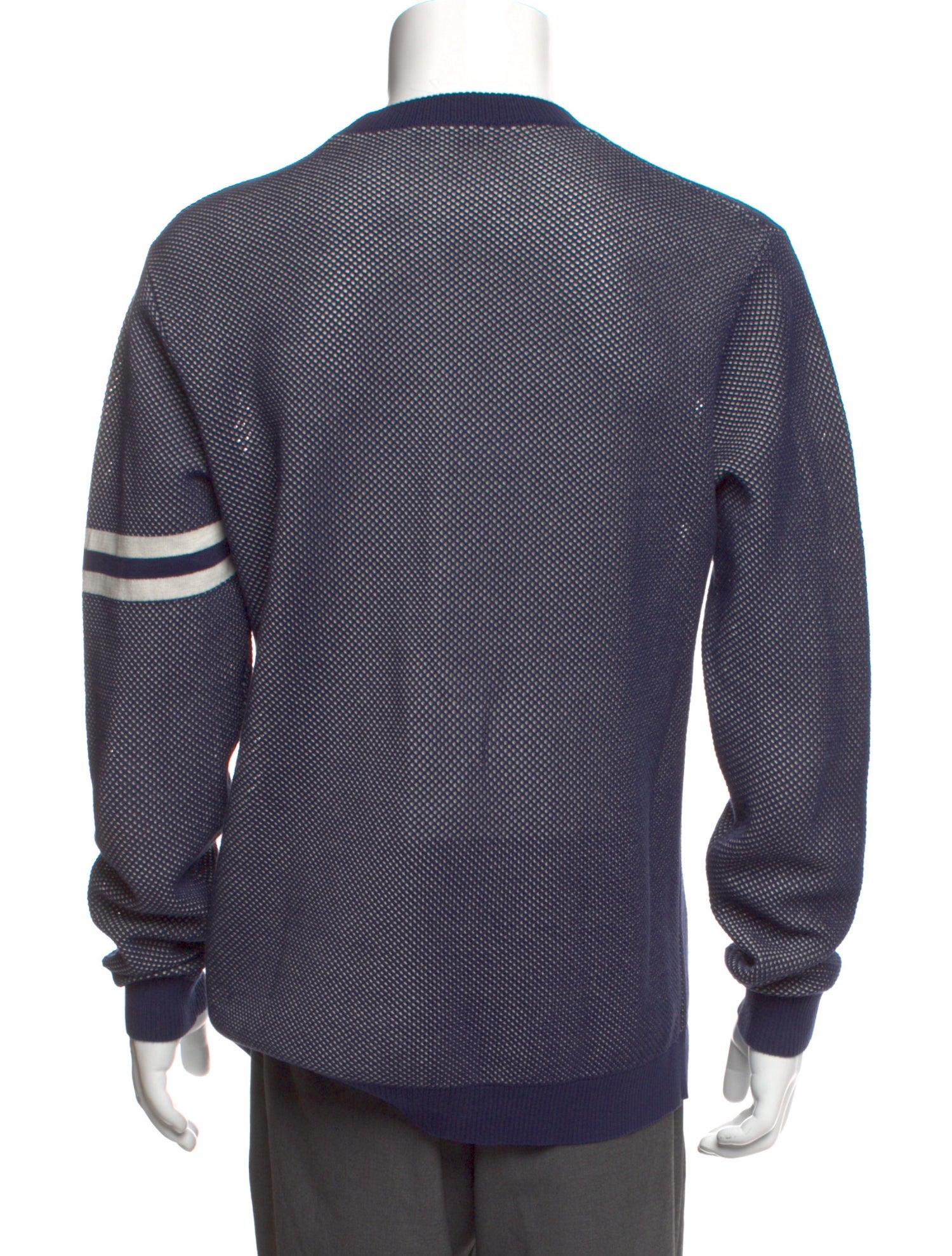 Colorblock Pattern Crew Neck Pullover