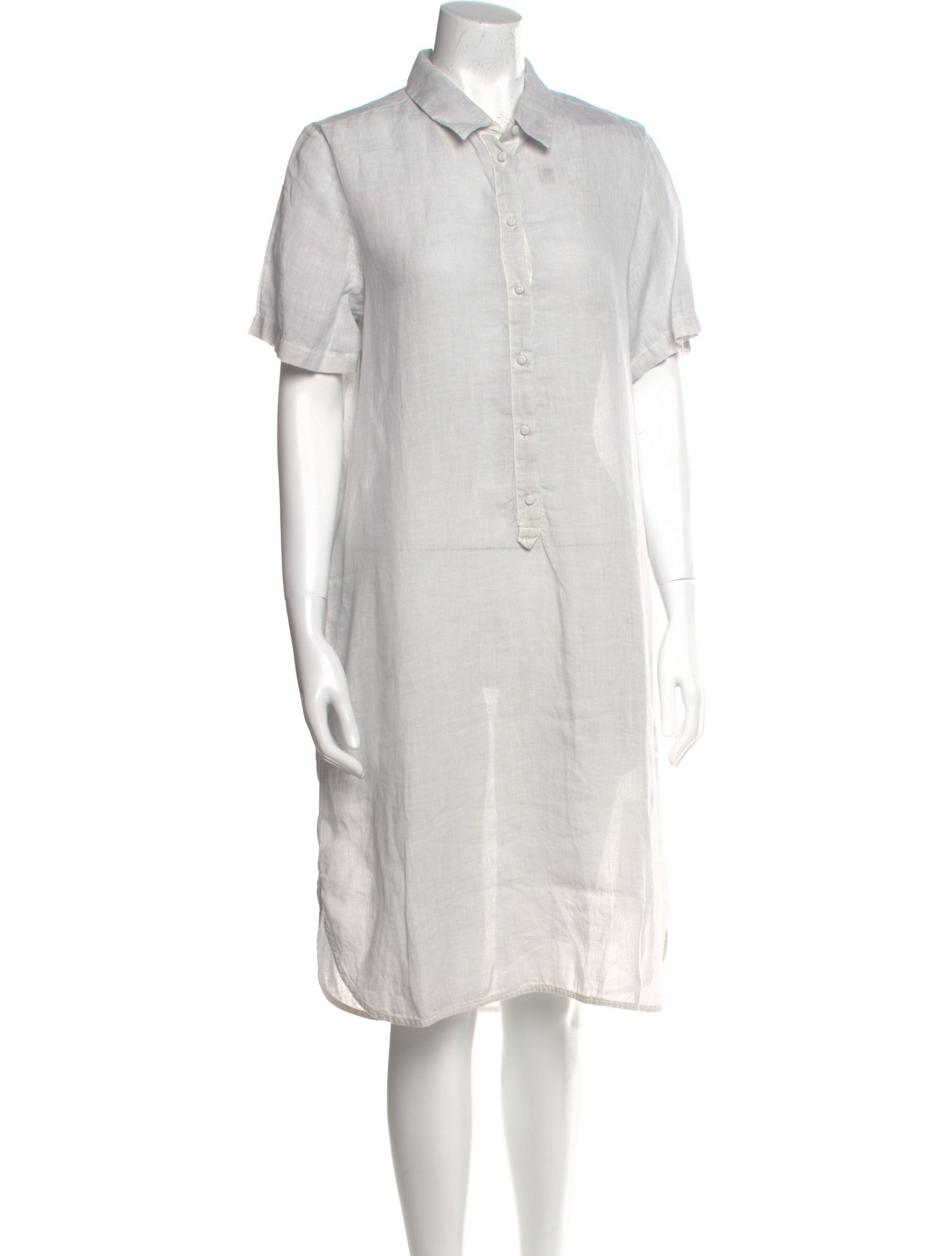 120% Lino Linen Midi Length Dress