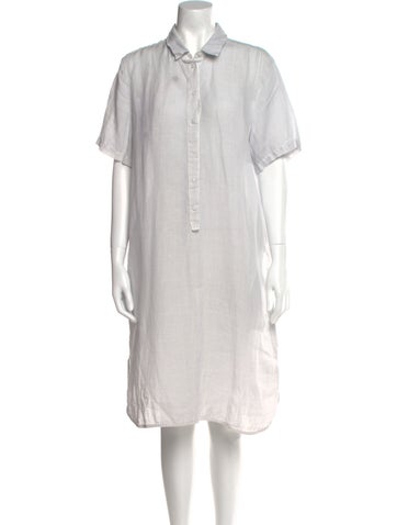 120% Lino Dresses Linen Midi Length Dress XS