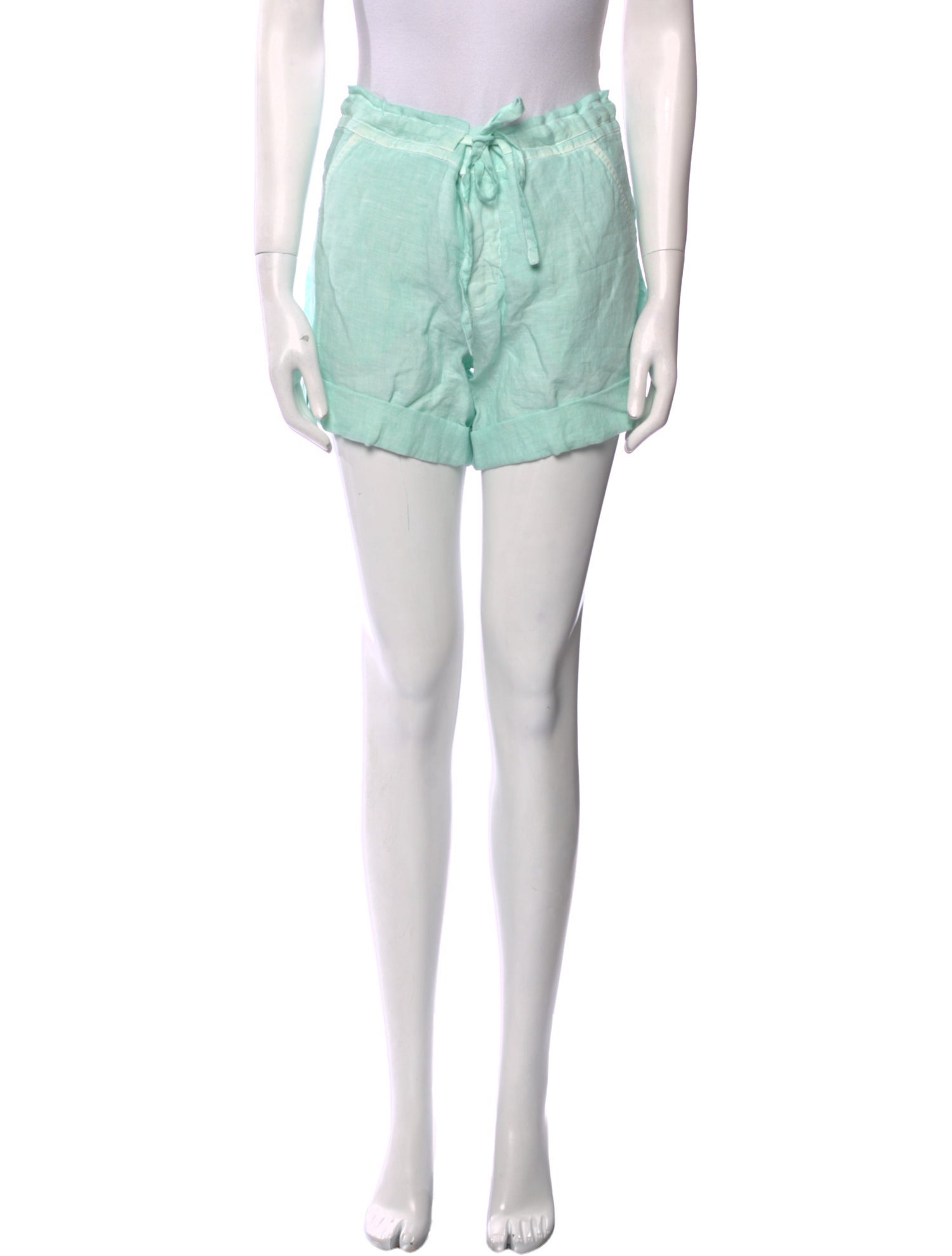 120% Lino Linen Mini Shorts