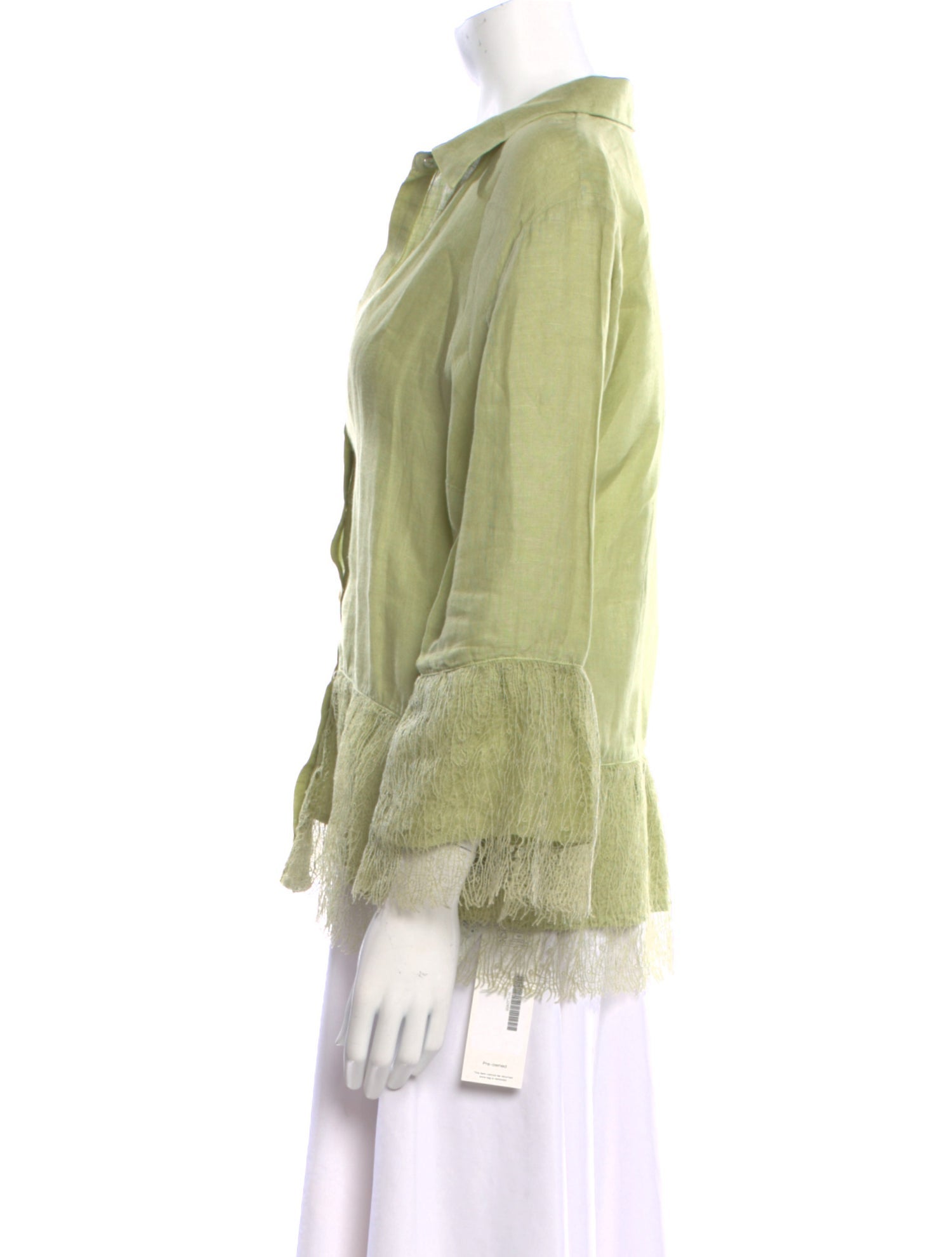 120% Lino Silk V-Neck Blouse