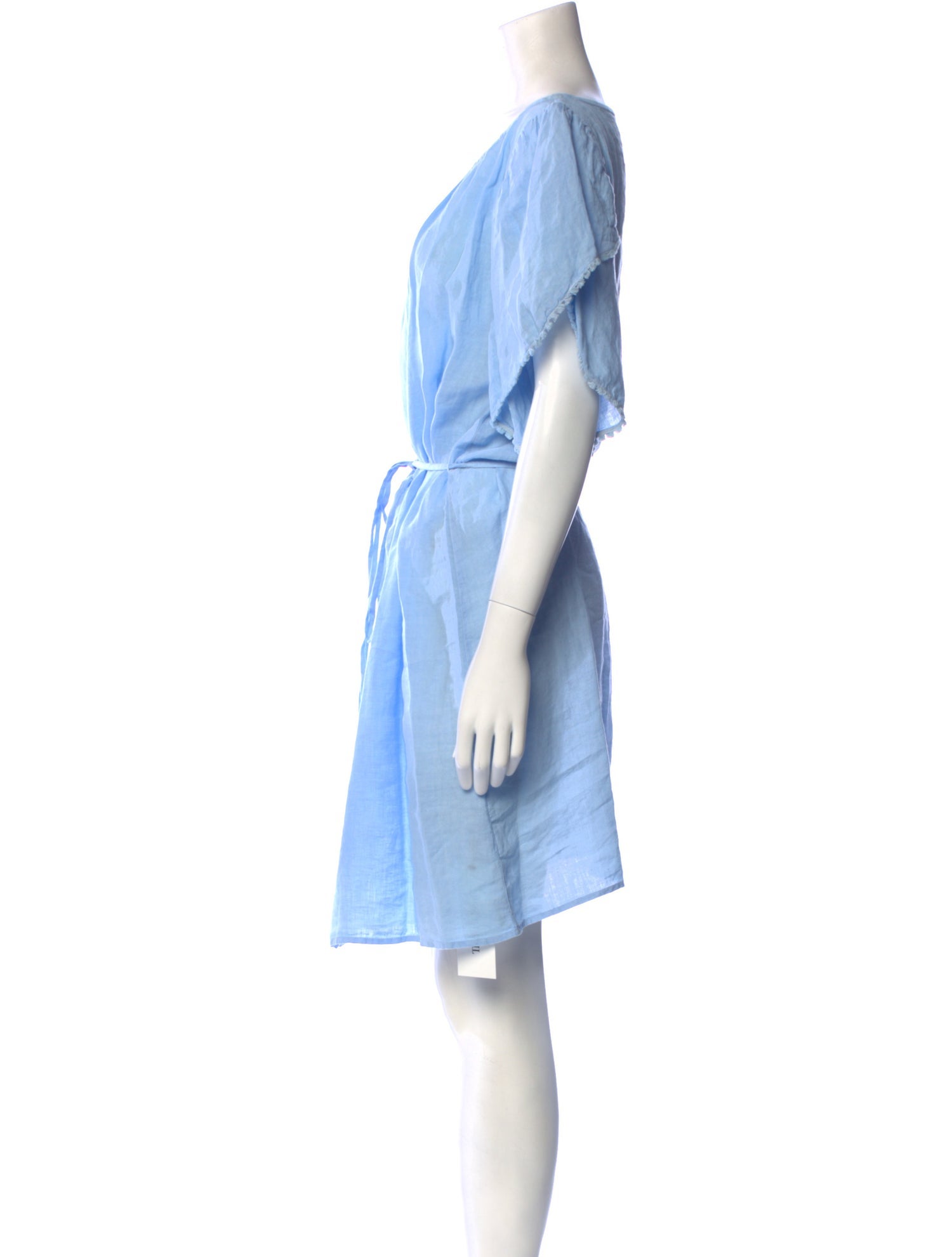 120% Lino Linen Knee-Length Dress