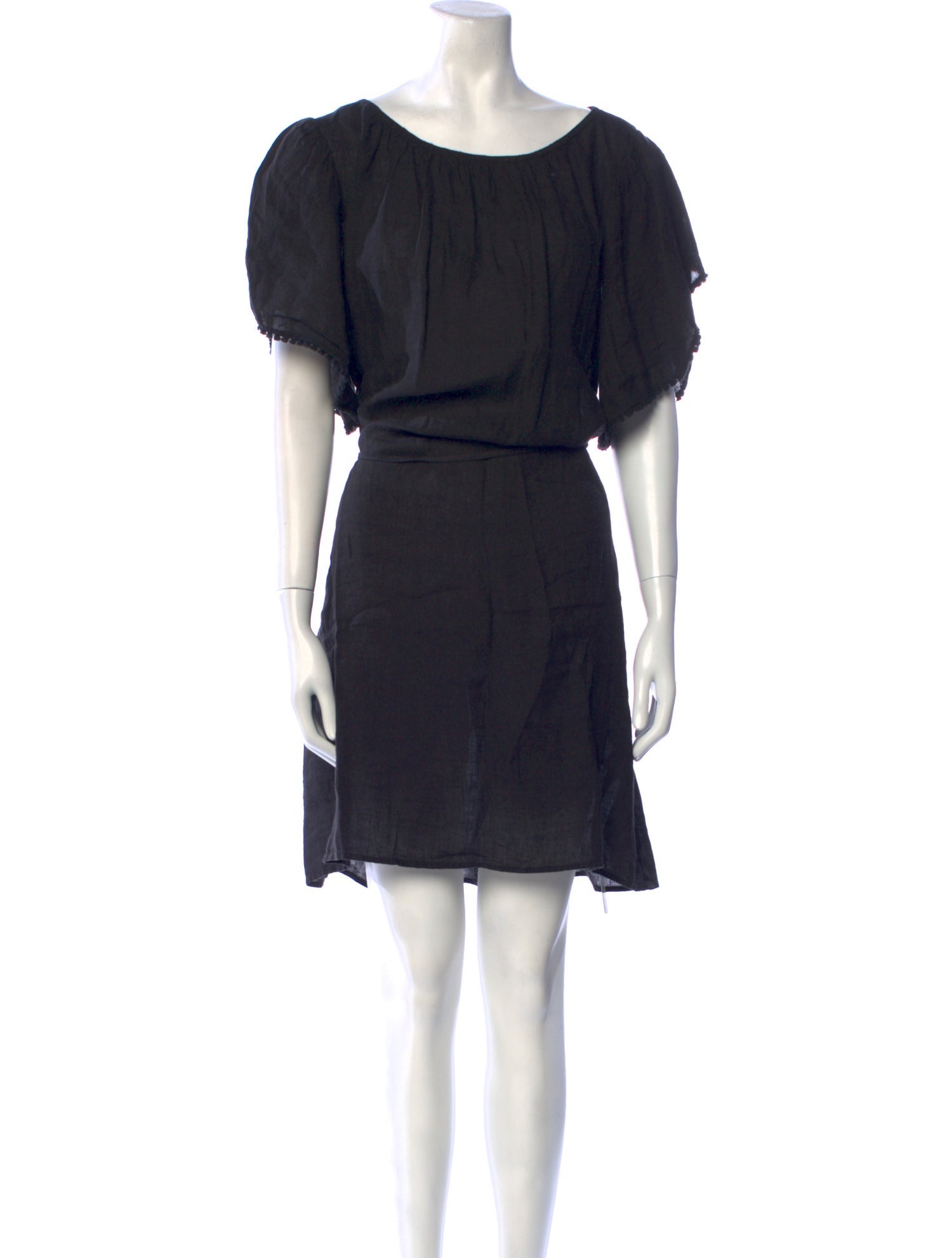 120% Lino Linen Knee-Length Dress