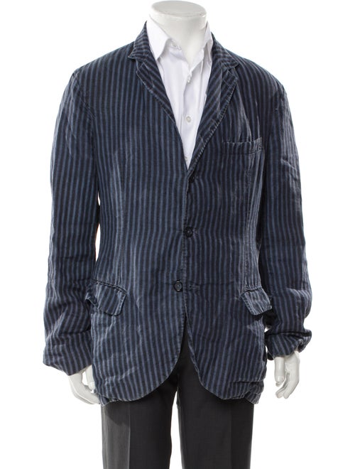 120% Lino Linen Striped Jacket