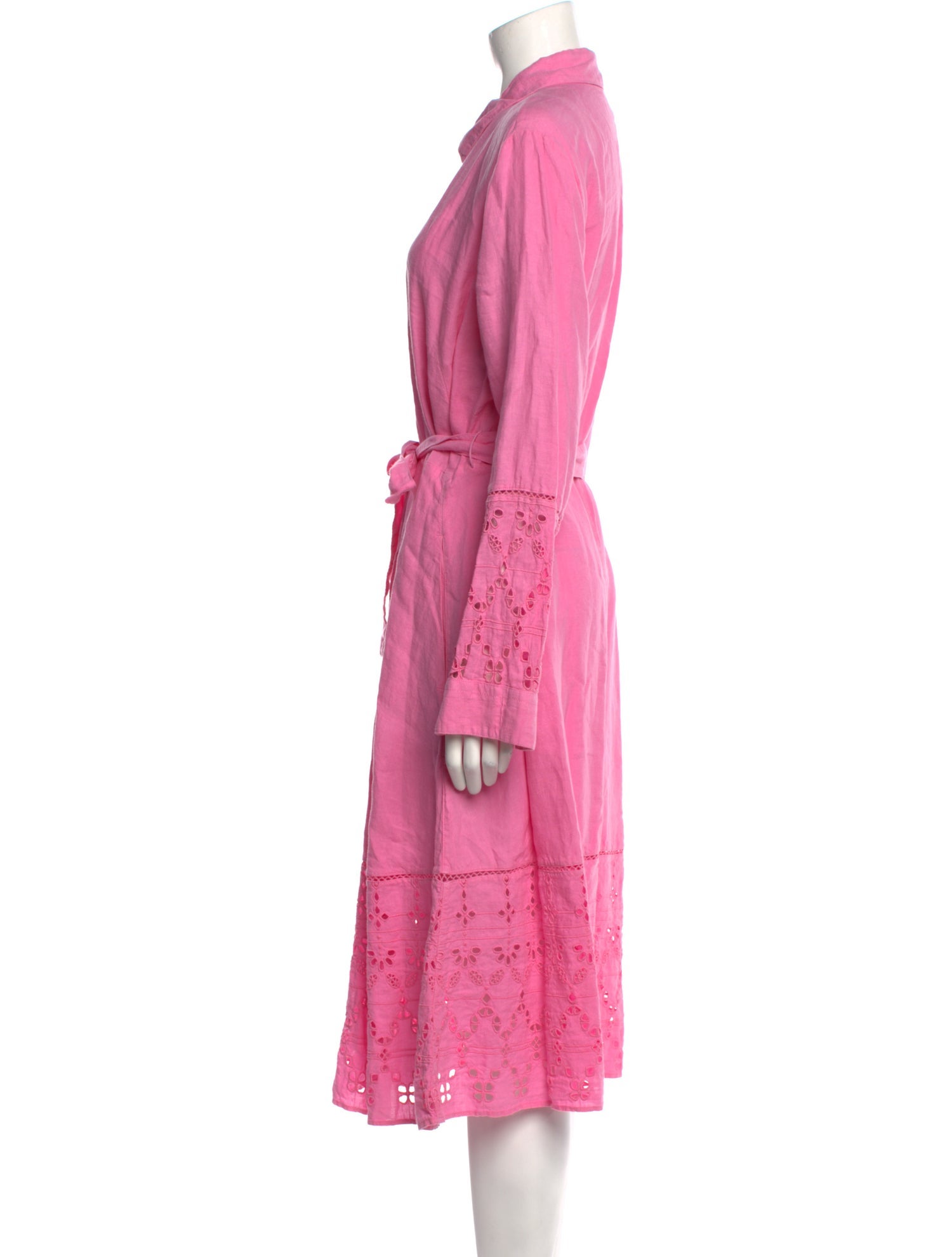 120% Lino Linen Midi Length Dress