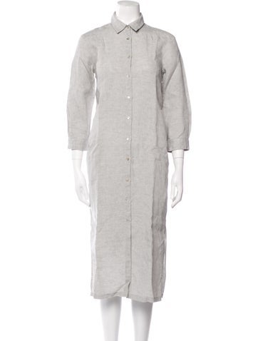120% Lino Dresses Linen Midi Length Dress Us4, It40 | S