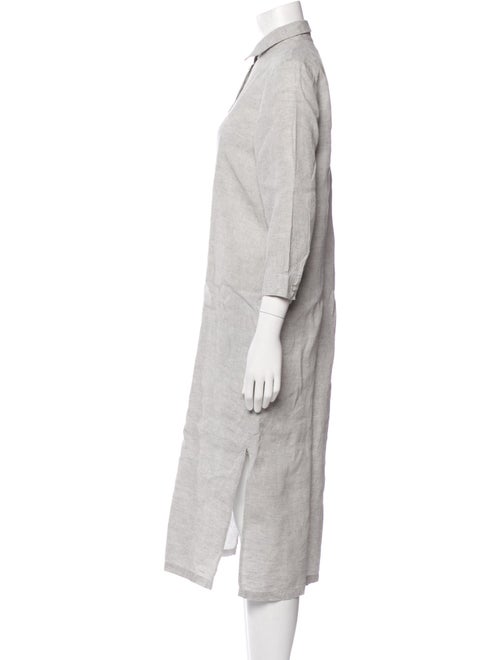 120% Lino Linen Midi Length Dress