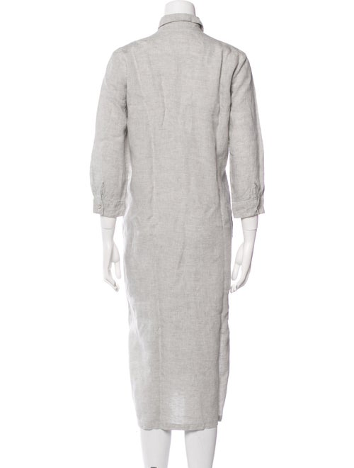 120% Lino Linen Midi Length Dress