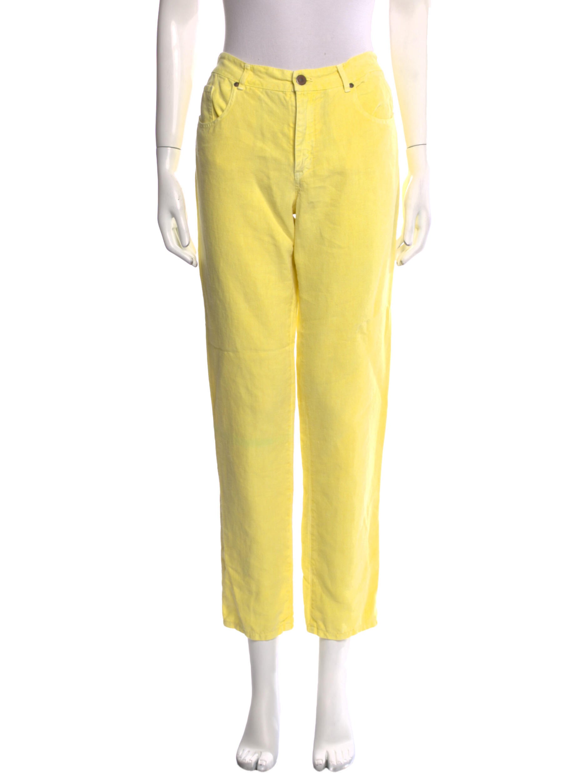 120% Lino Linen Skinny Leg Pants