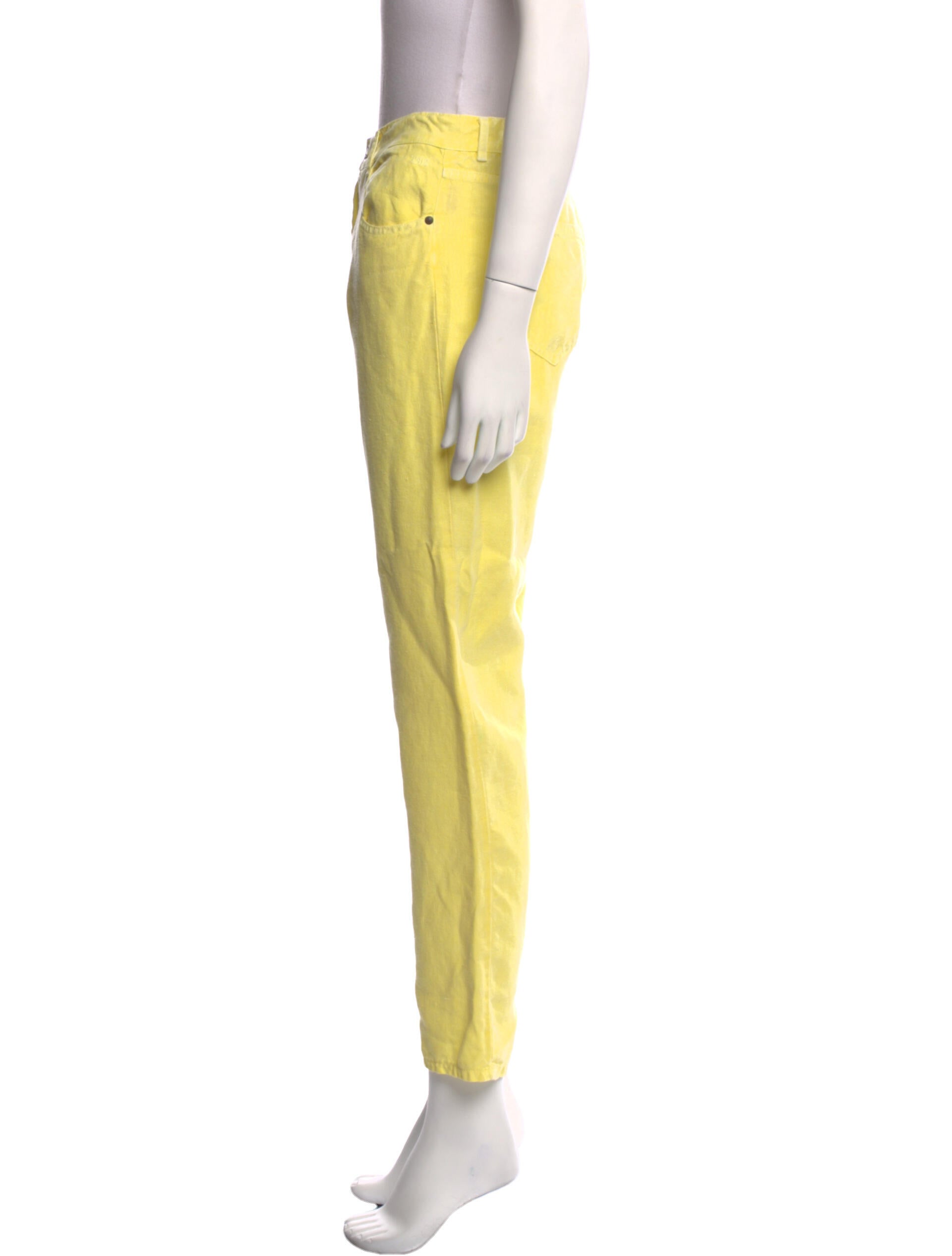 120% Lino Linen Skinny Leg Pants