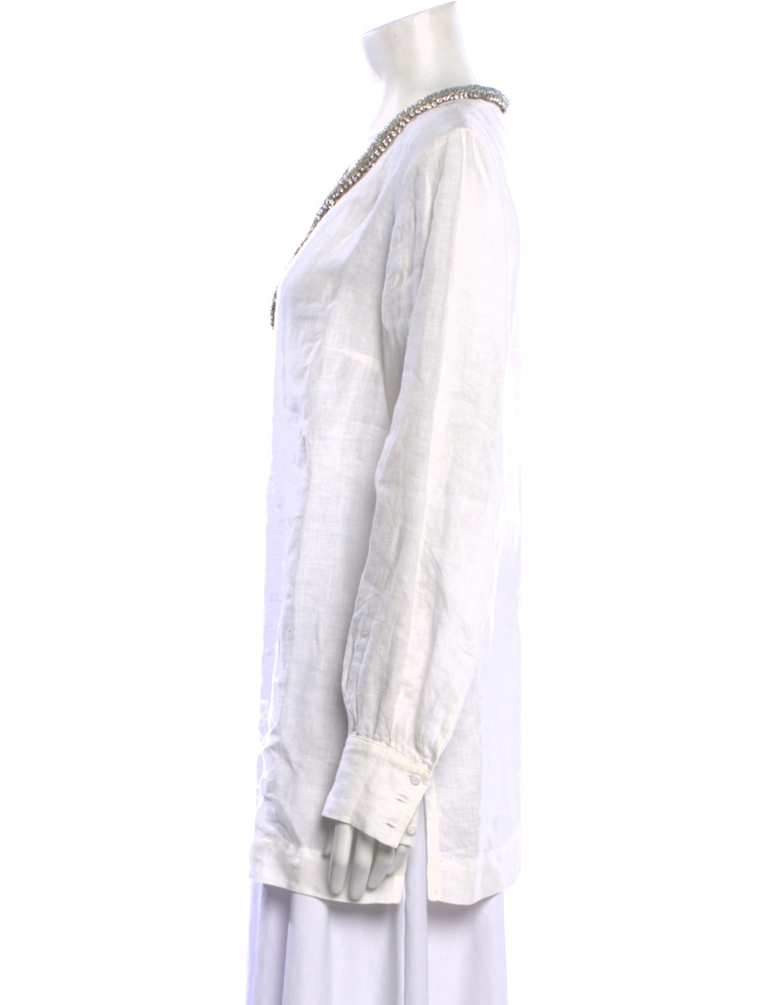 120% Lino Linen Scoop Neck Tunic