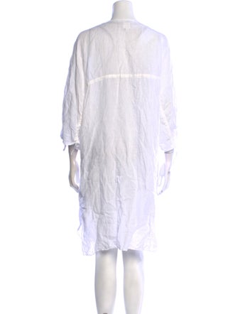 120% Lino Linen Knee-Length Dress