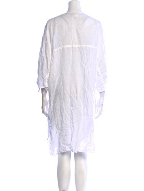 120% Lino Linen Knee-Length Dress