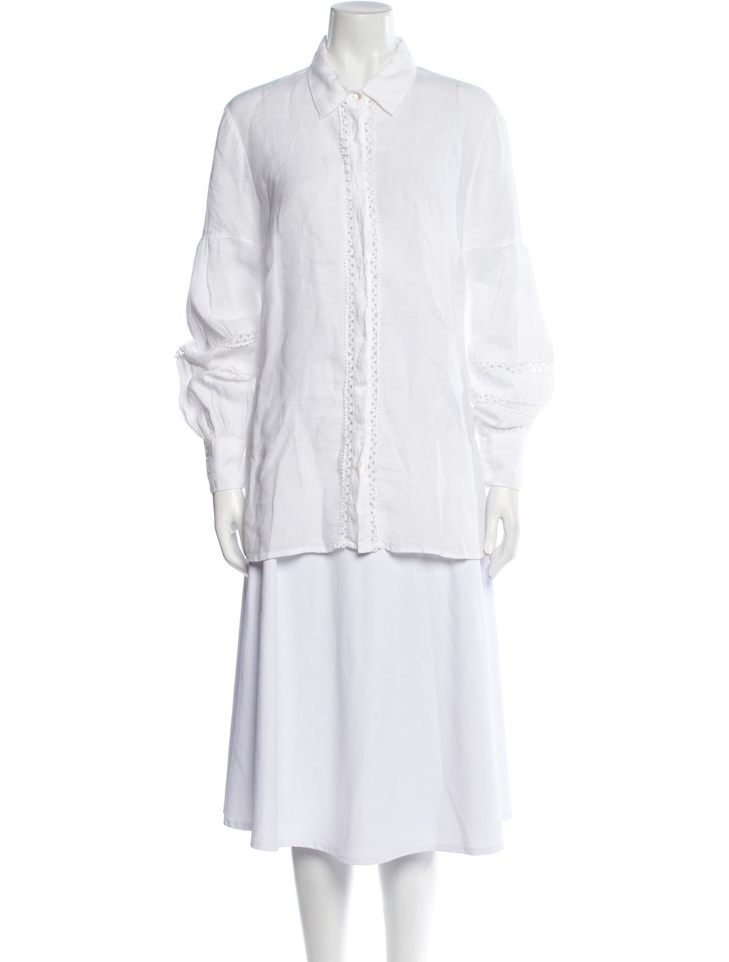 120% Lino Linen Long Sleeve Tunic