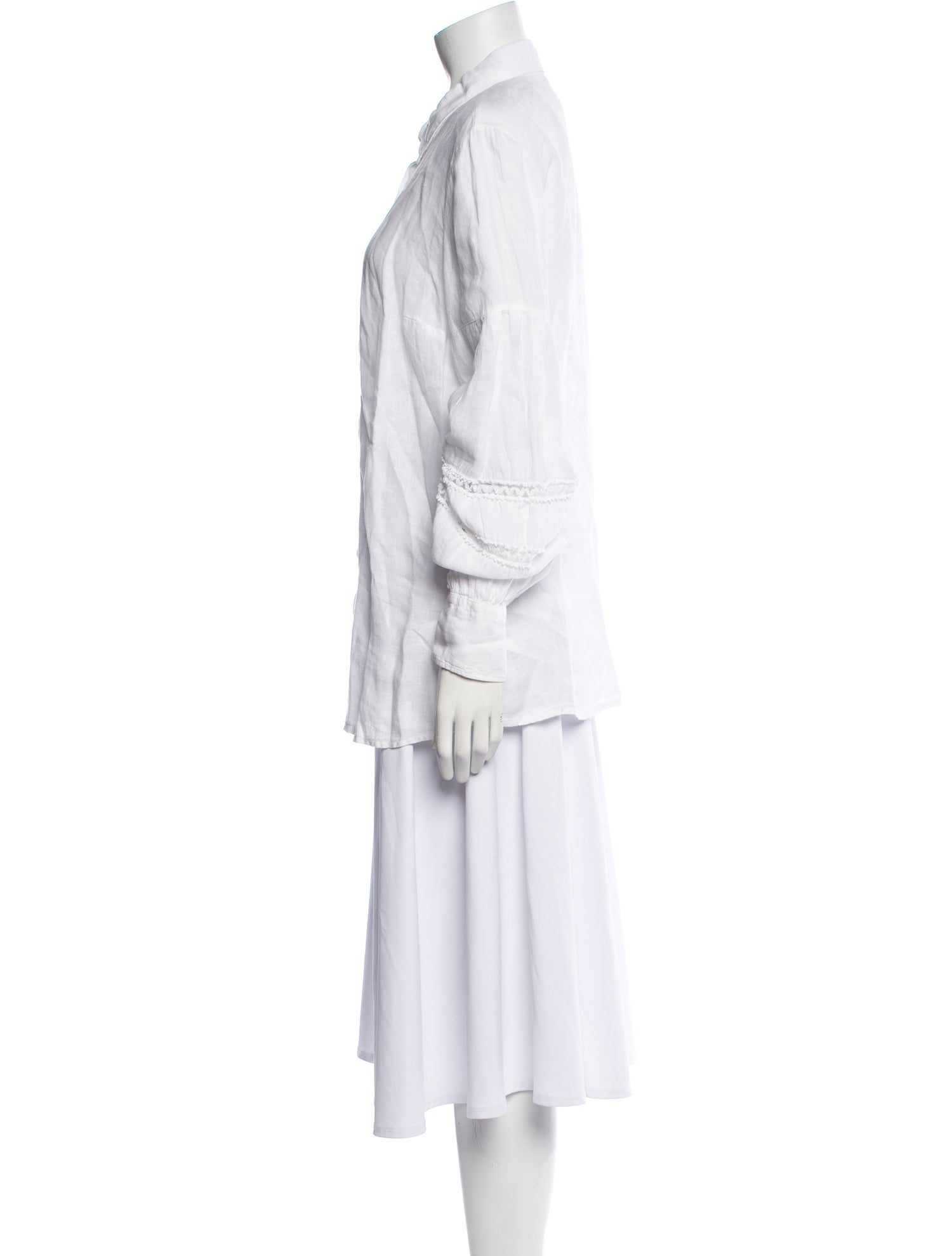 120% Lino Linen Long Sleeve Tunic