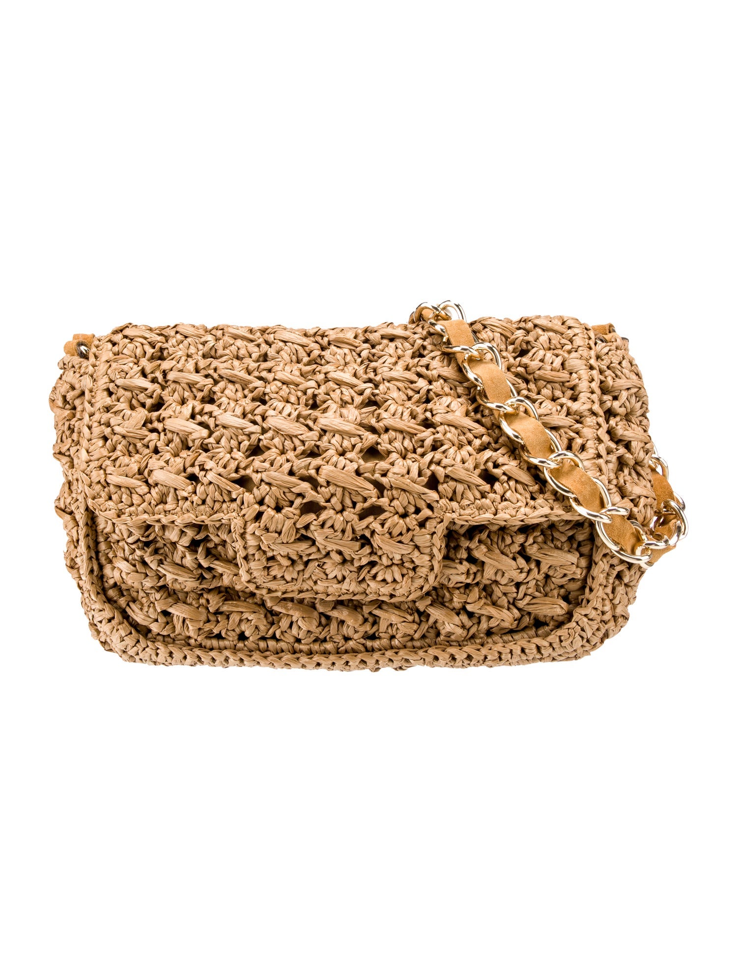 120% Lino Straw Minaudière