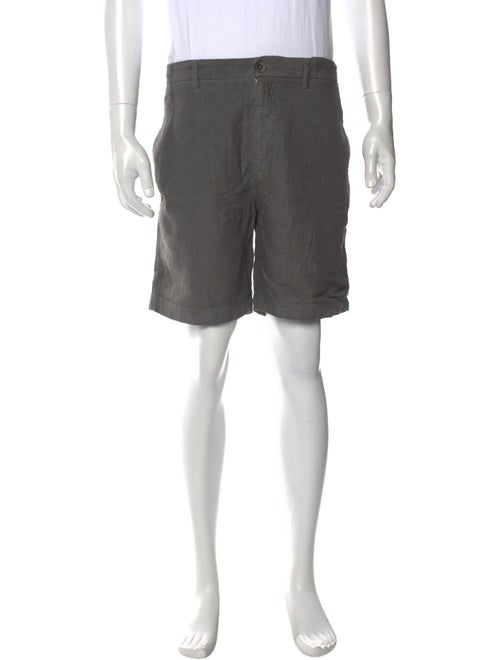 120% Lino Linen Flat Front Shorts