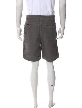 120% Lino Linen Flat Front Shorts