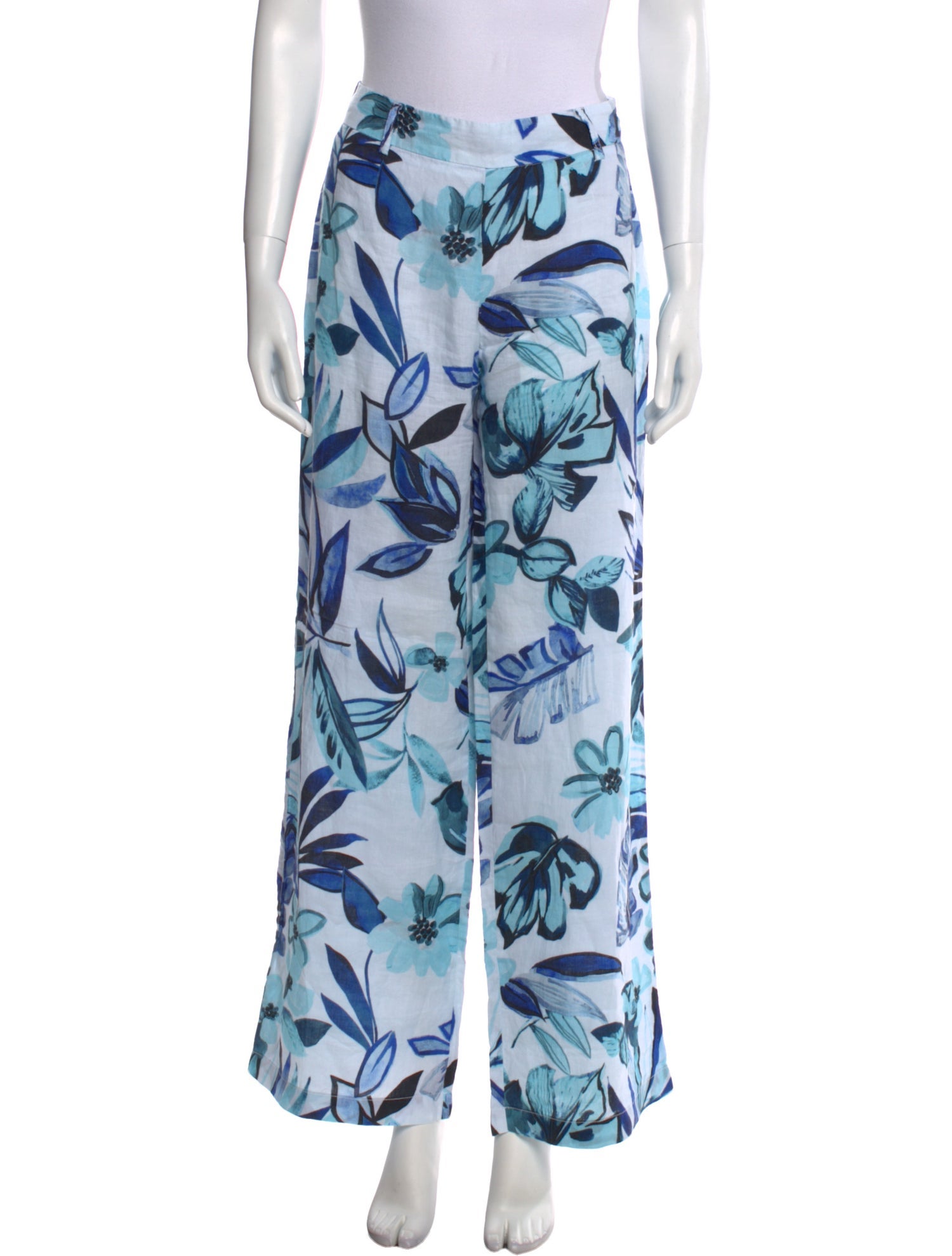 120% Lino Linen Wide Leg Pants