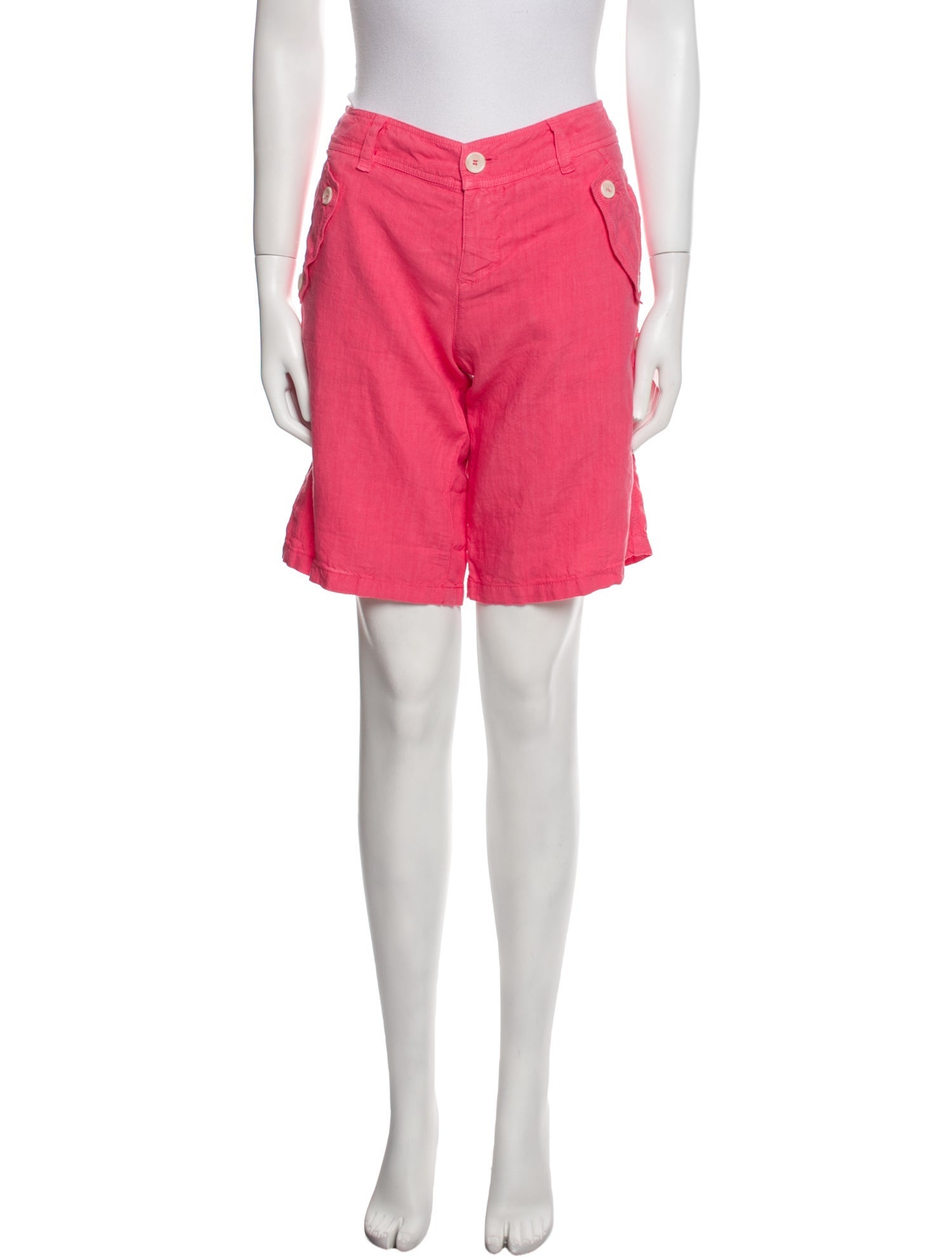 120% Lino Linen Knee-Length Shorts