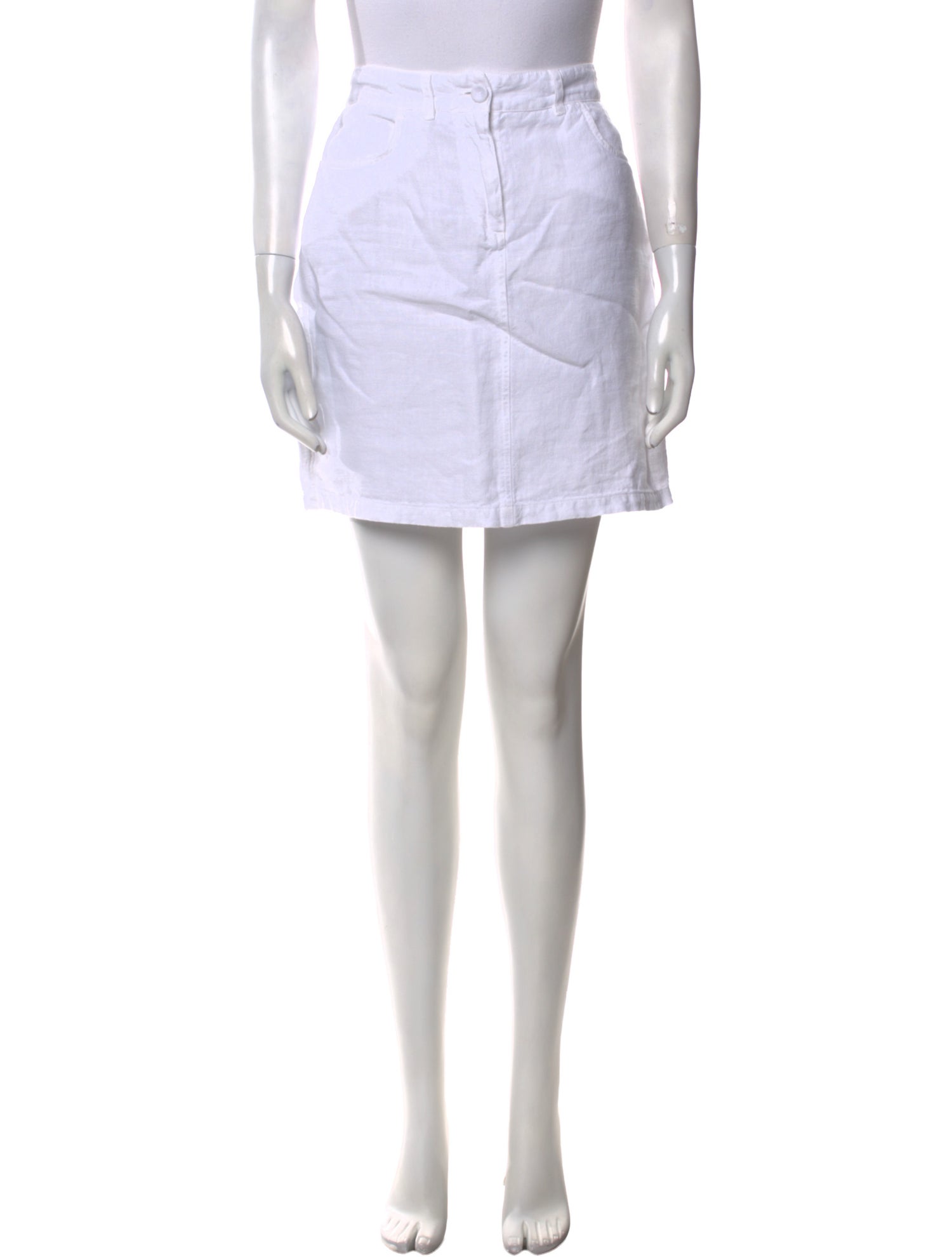 120% Lino Linen Mini Skirt