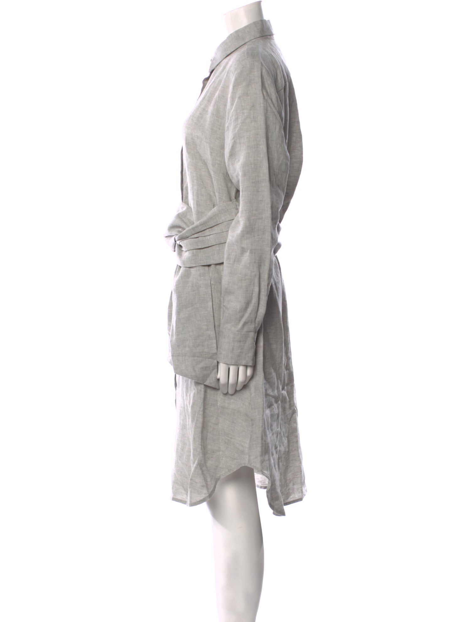 120% Lino Linen Midi Length Dress w/ Tags