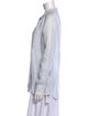120% Lino Linen Long Sleeve Button-Up Top