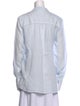 120% Lino Linen Long Sleeve Button-Up Top