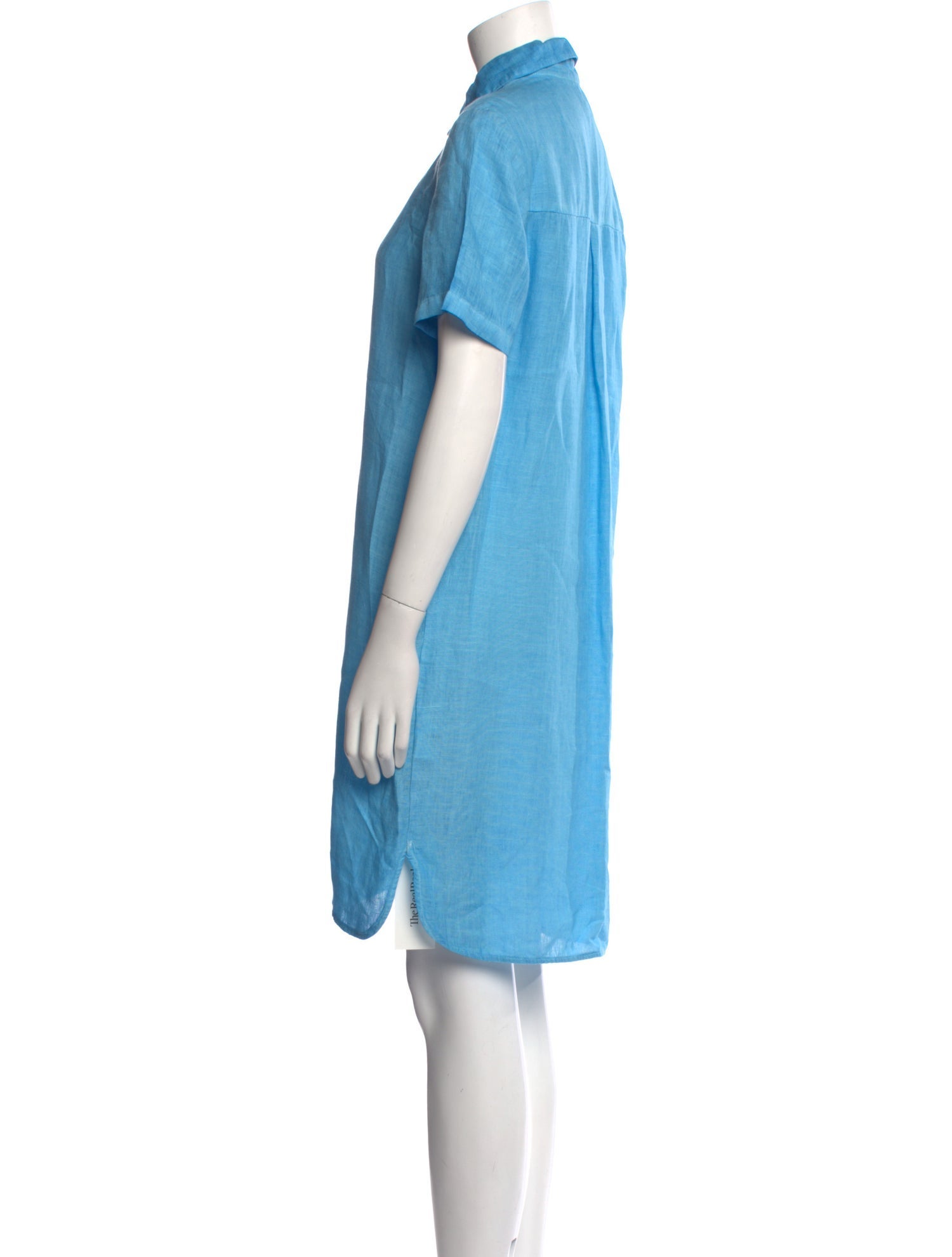 120% Lino Linen Knee-Length Dress