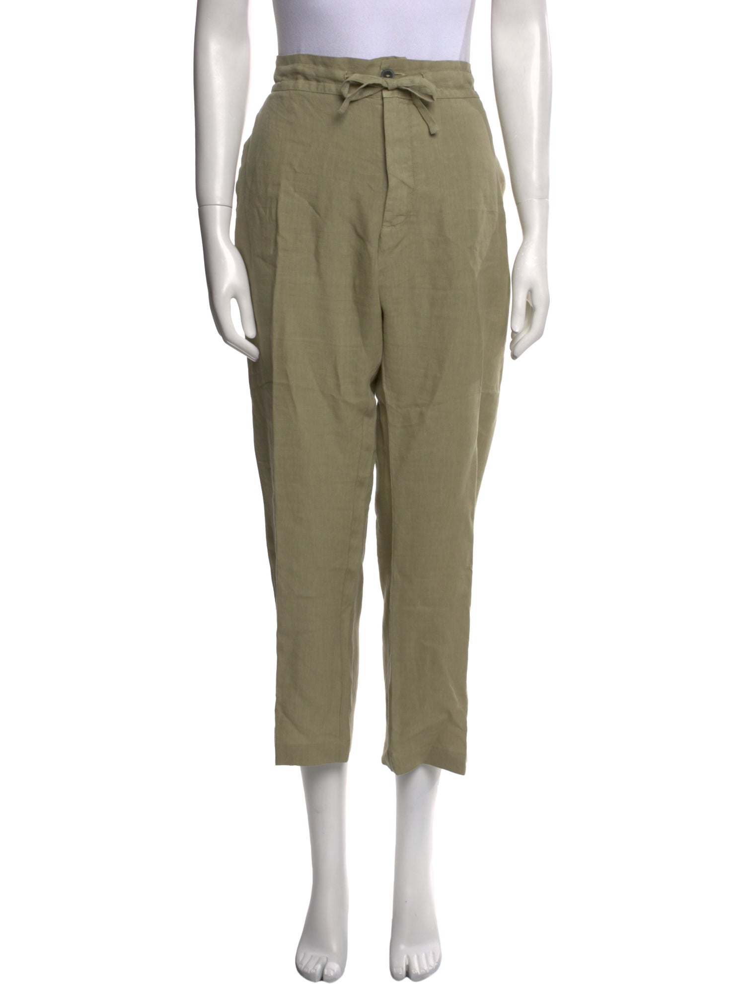 120% Lino Linen Straight Leg Pants