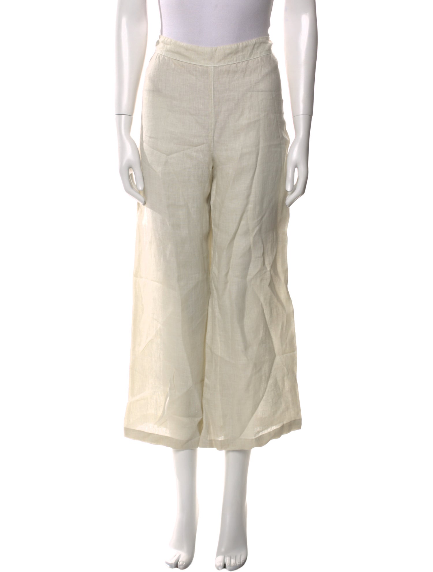 120% Lino Linen Wide Leg Pants