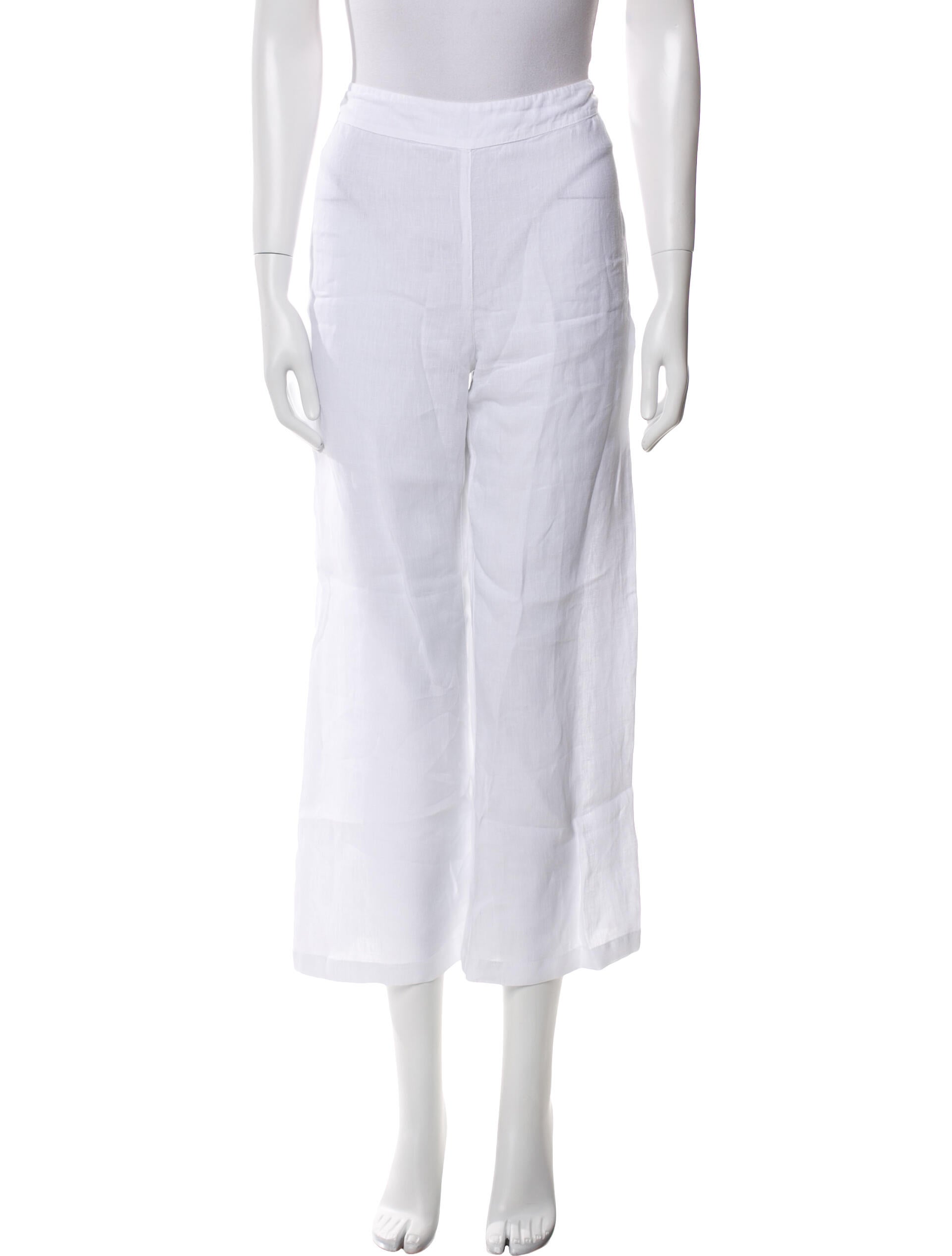 120% Lino Linen Wide Leg Pants