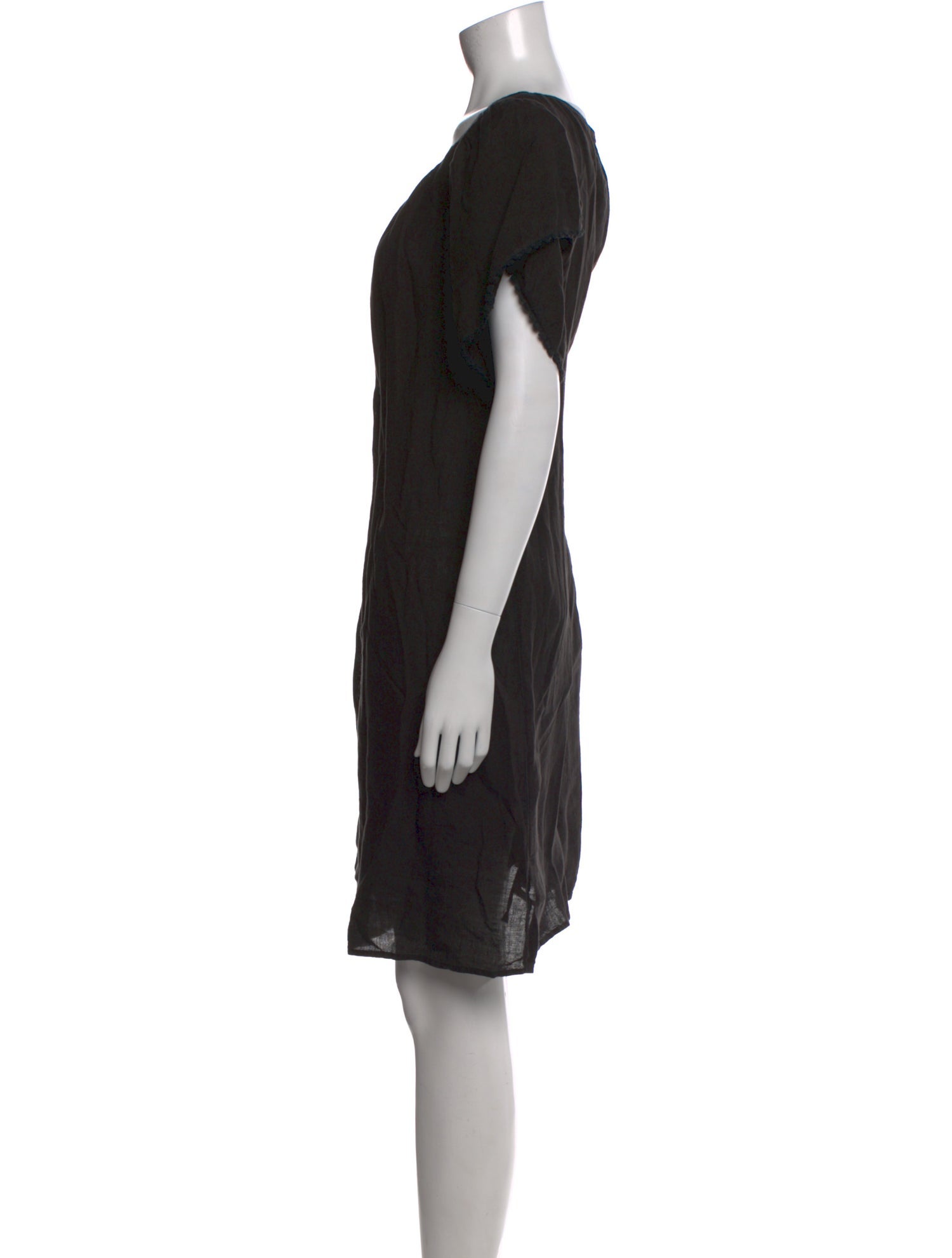 120% Lino Linen Knee-Length Dress