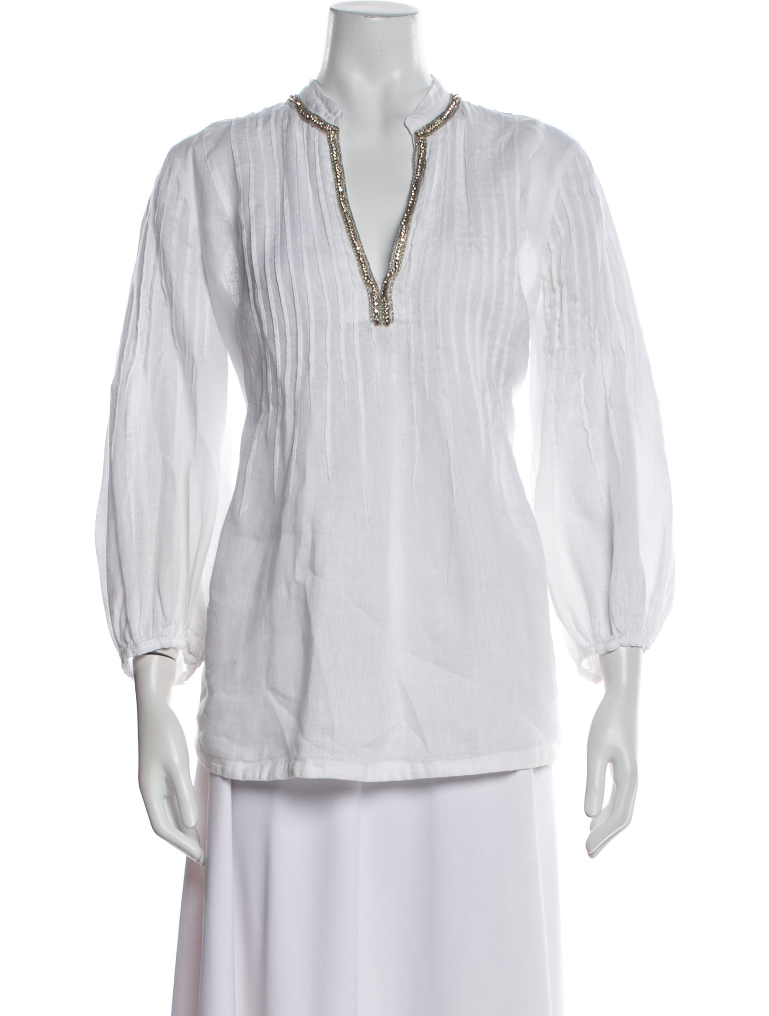 120% Lino Linen V-Neck Tunic