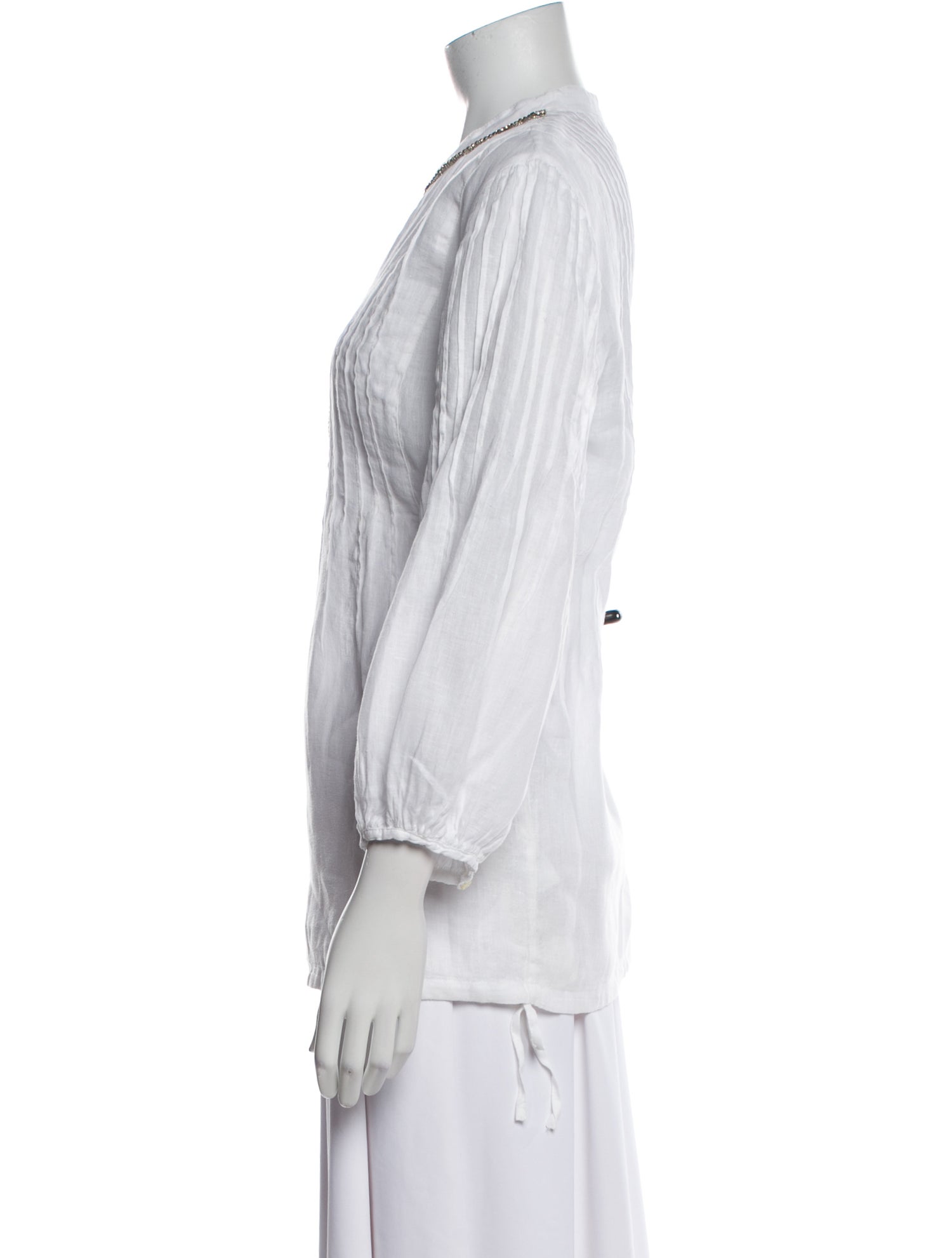 120% Lino Linen V-Neck Tunic