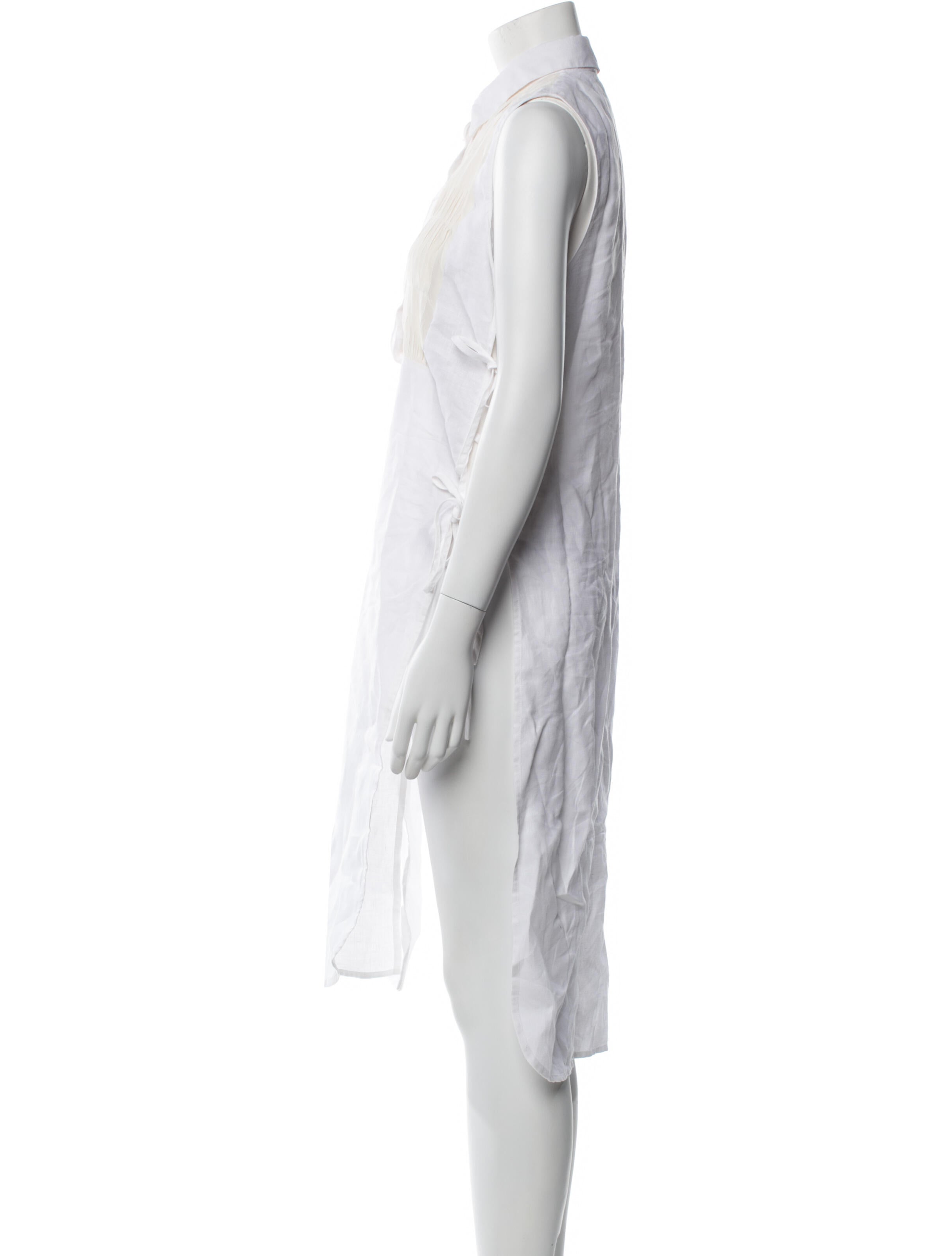 120% Lino Linen Midi Length Dress