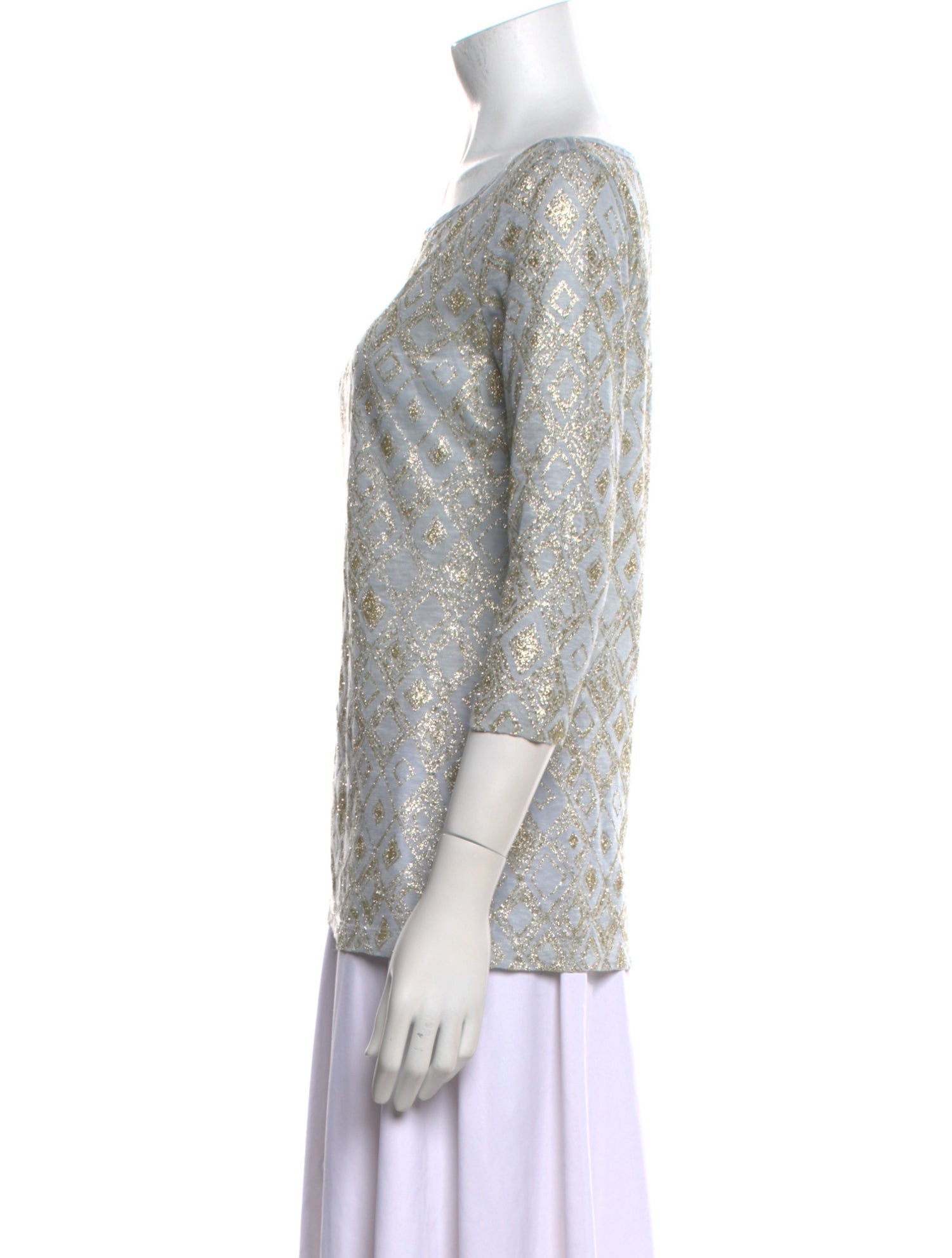 120% Lino Linen Bateau Neckline Top